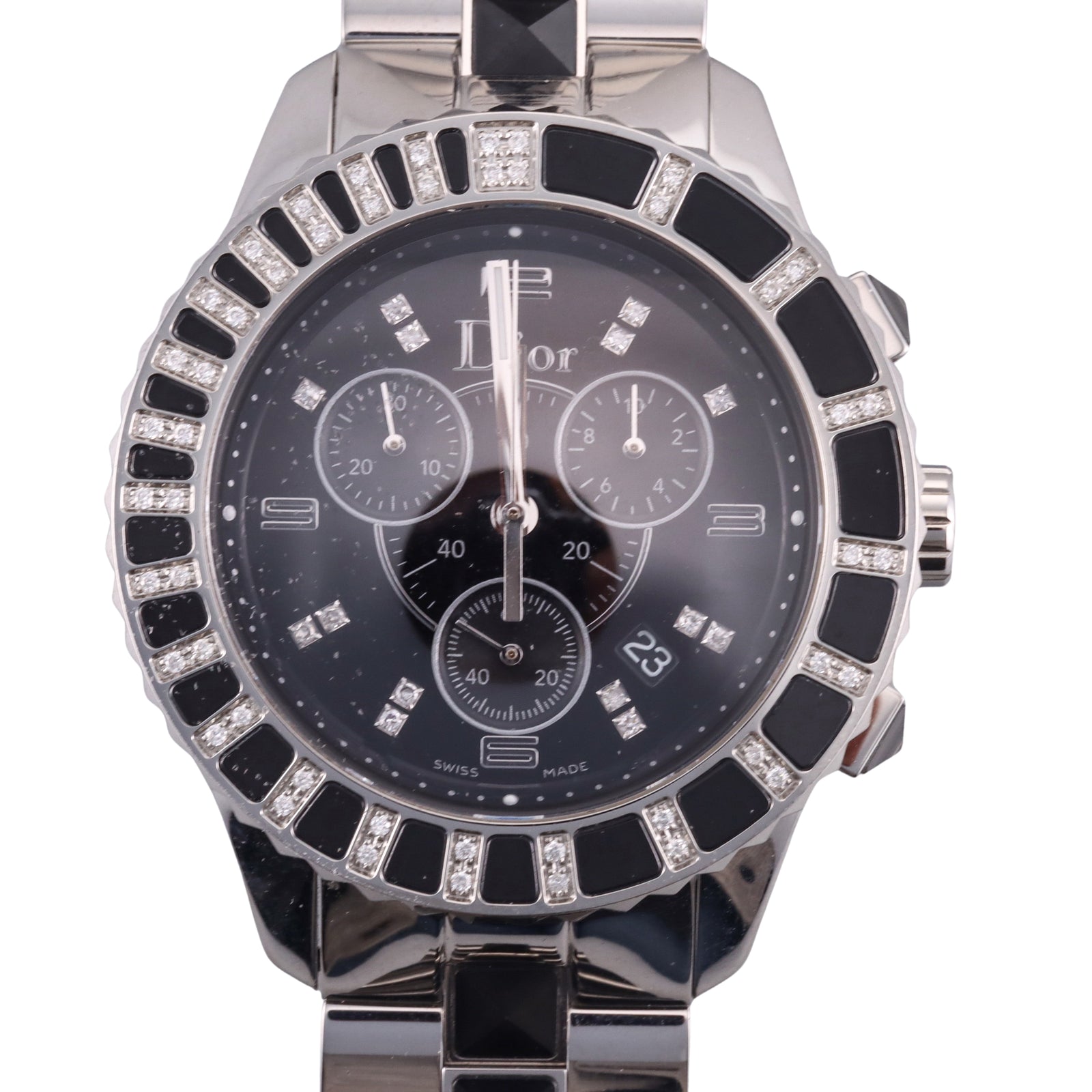 Dior Diamond Gemstone Chronograph Diamond Dial Women Watch CD11431EM00 Oak Gem