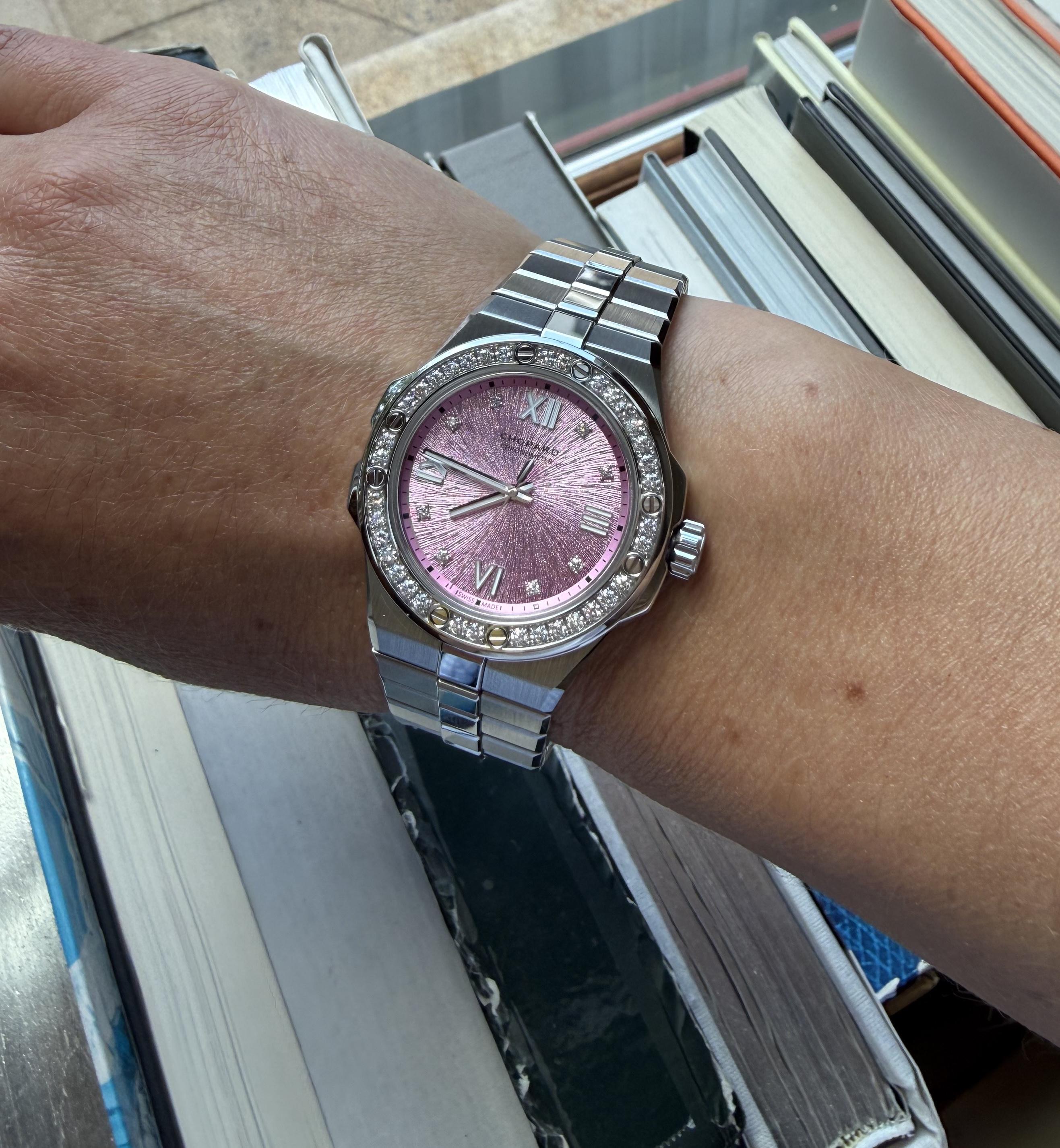 Chopard Alpine Eagle 36 Pink Diamond Automatic Watch 298601-3010