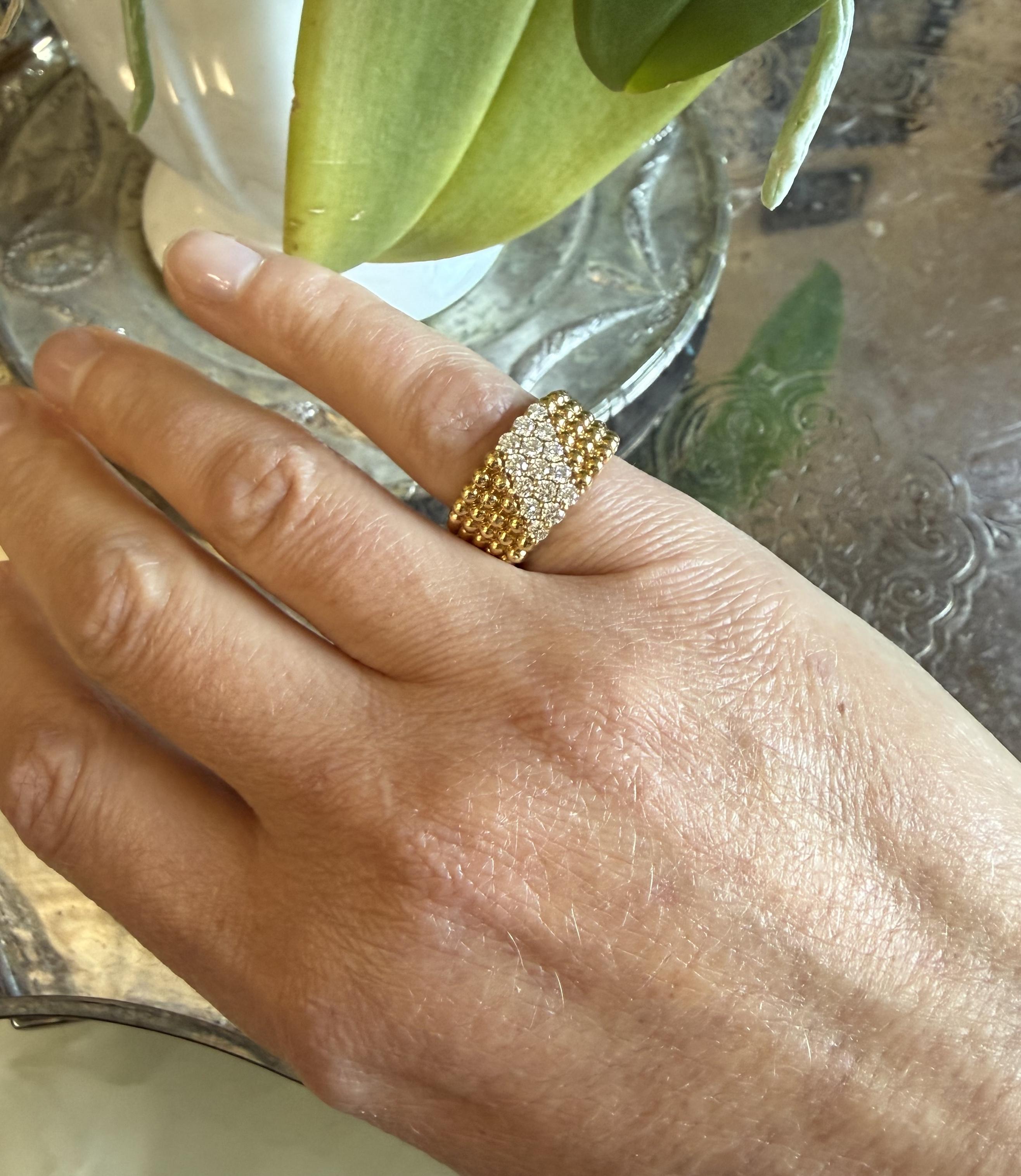 Van Cleef & Arpels Perlee Diamond Ring