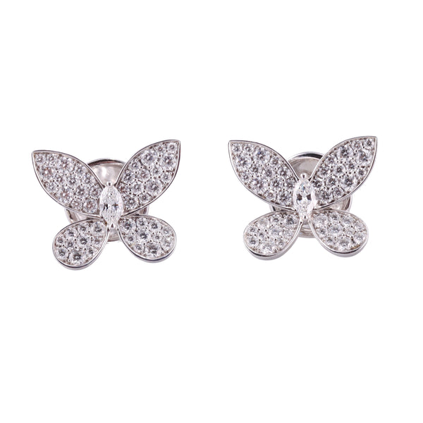 Graff Diamond Gold Butterfly Earrings
