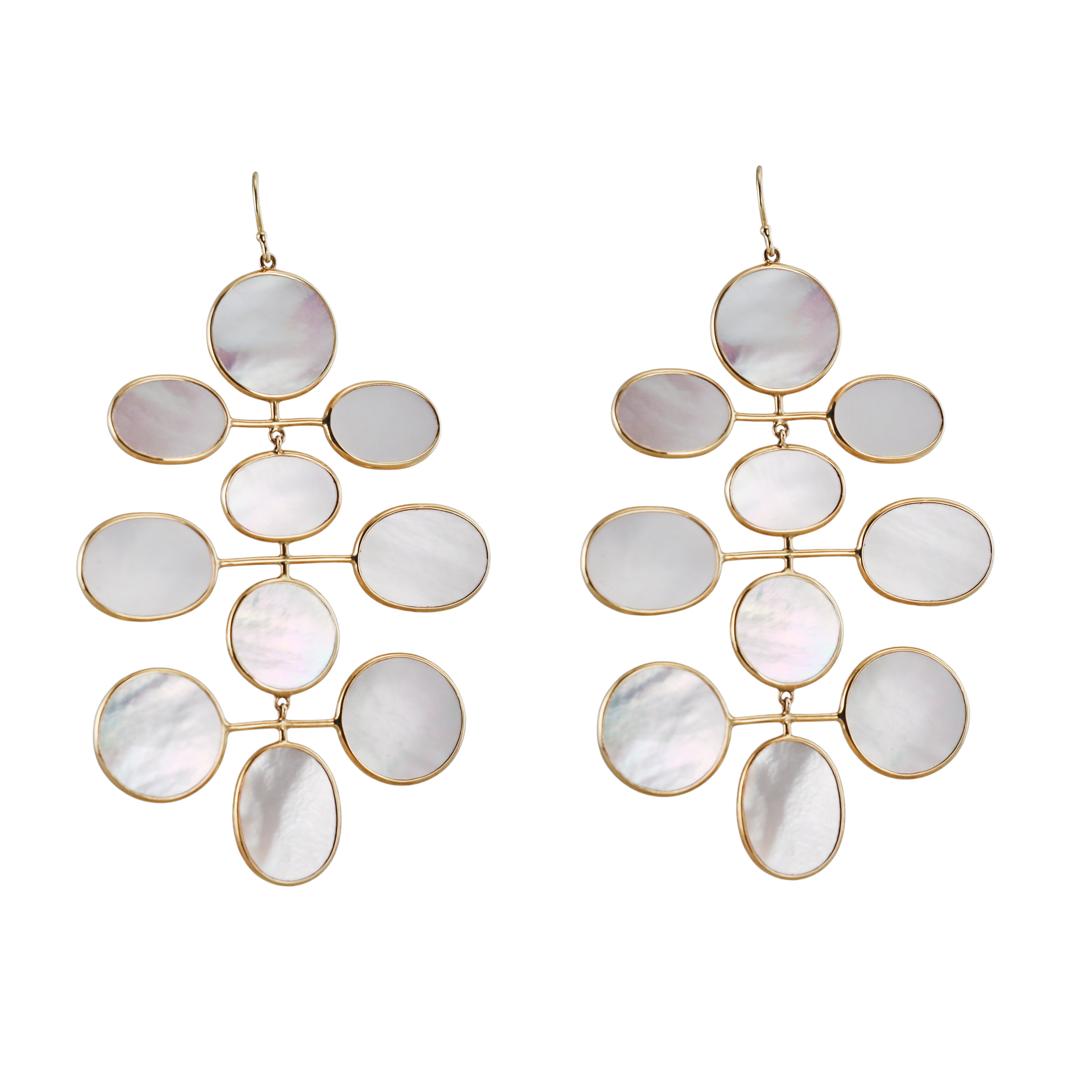 Ippolita Gold Mother of Pearl Chandelier Earrings