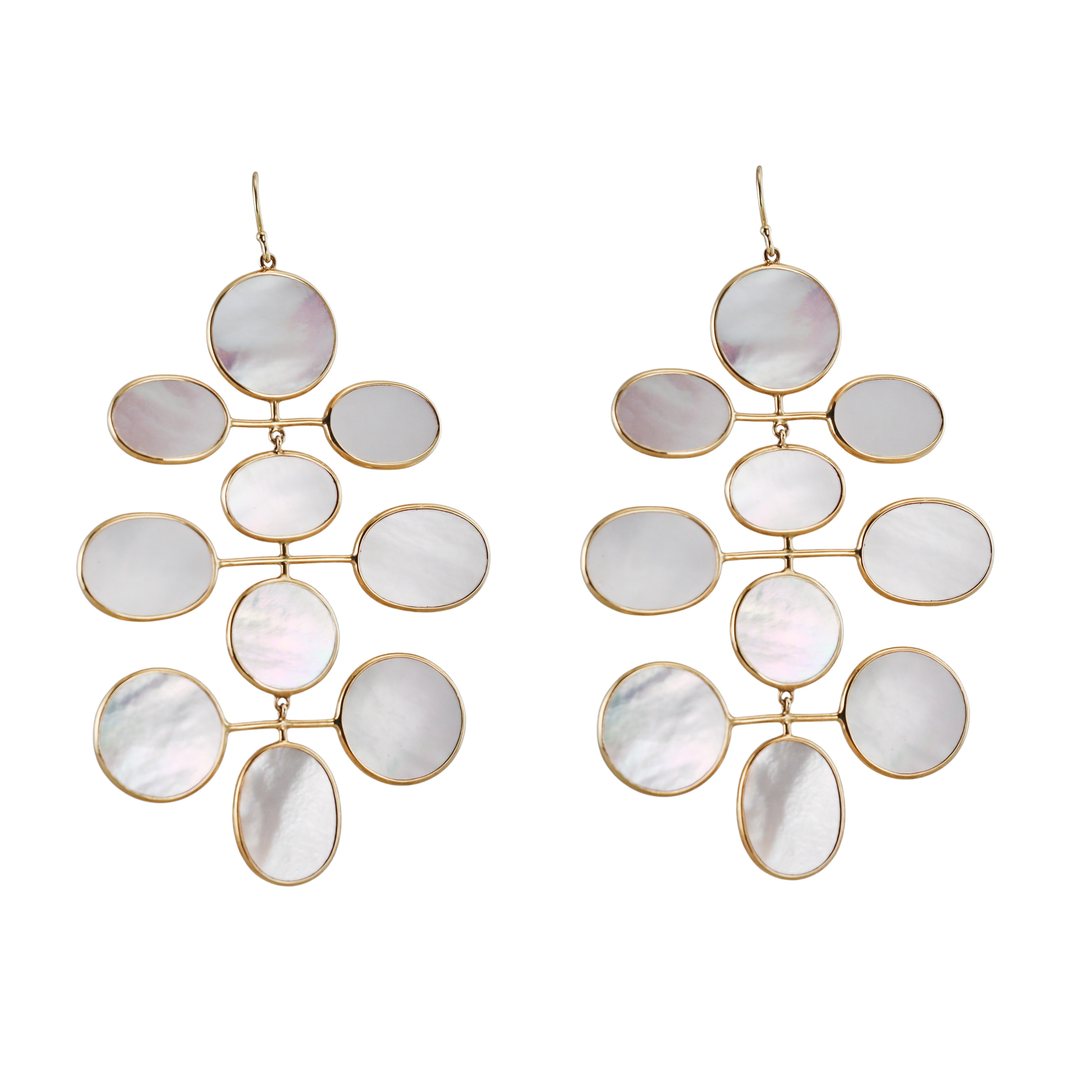 Ippolita Gold Mother of Pearl Chandelier Earrings