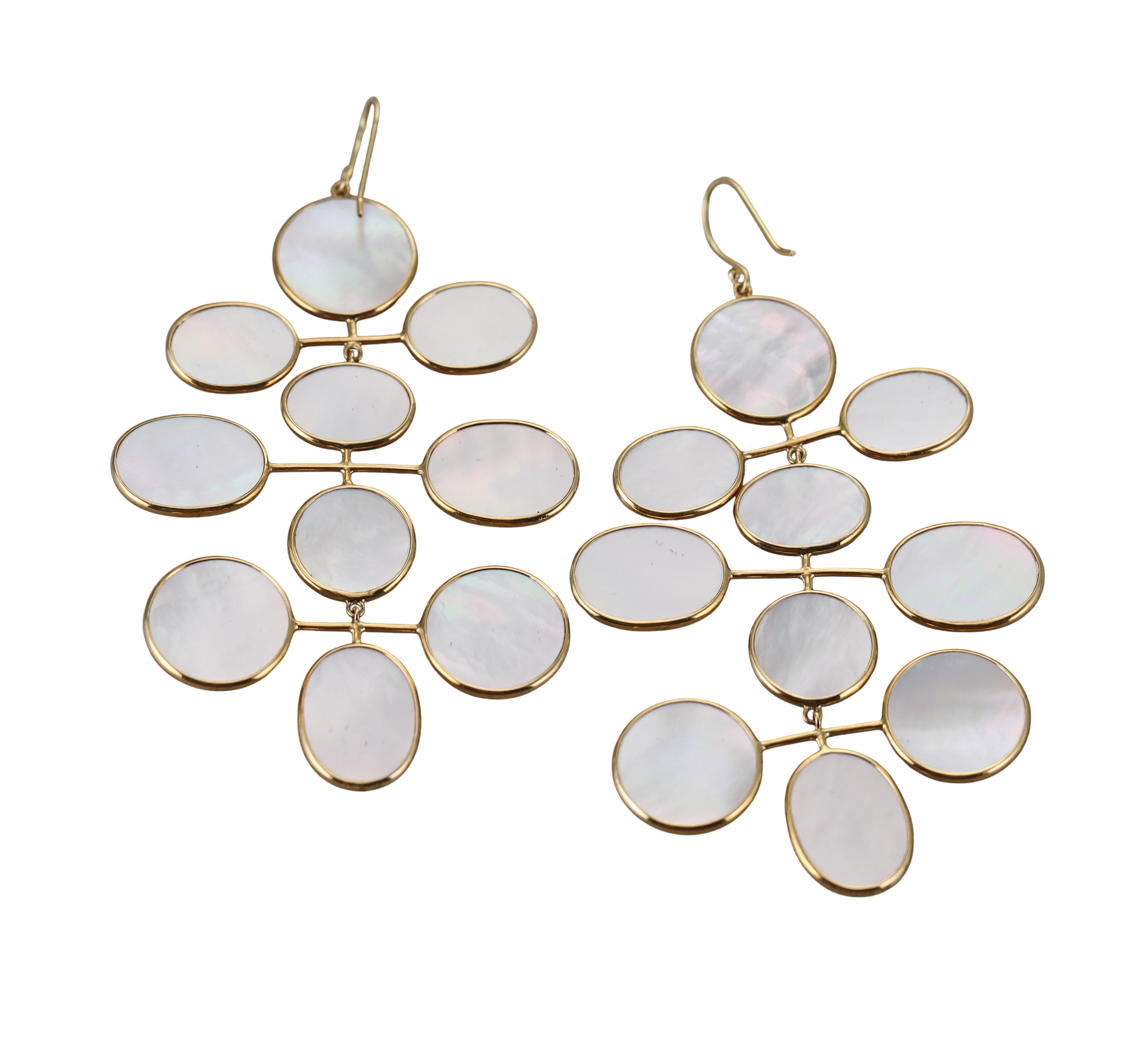 Ippolita Gold Mother of Pearl Chandelier Earrings