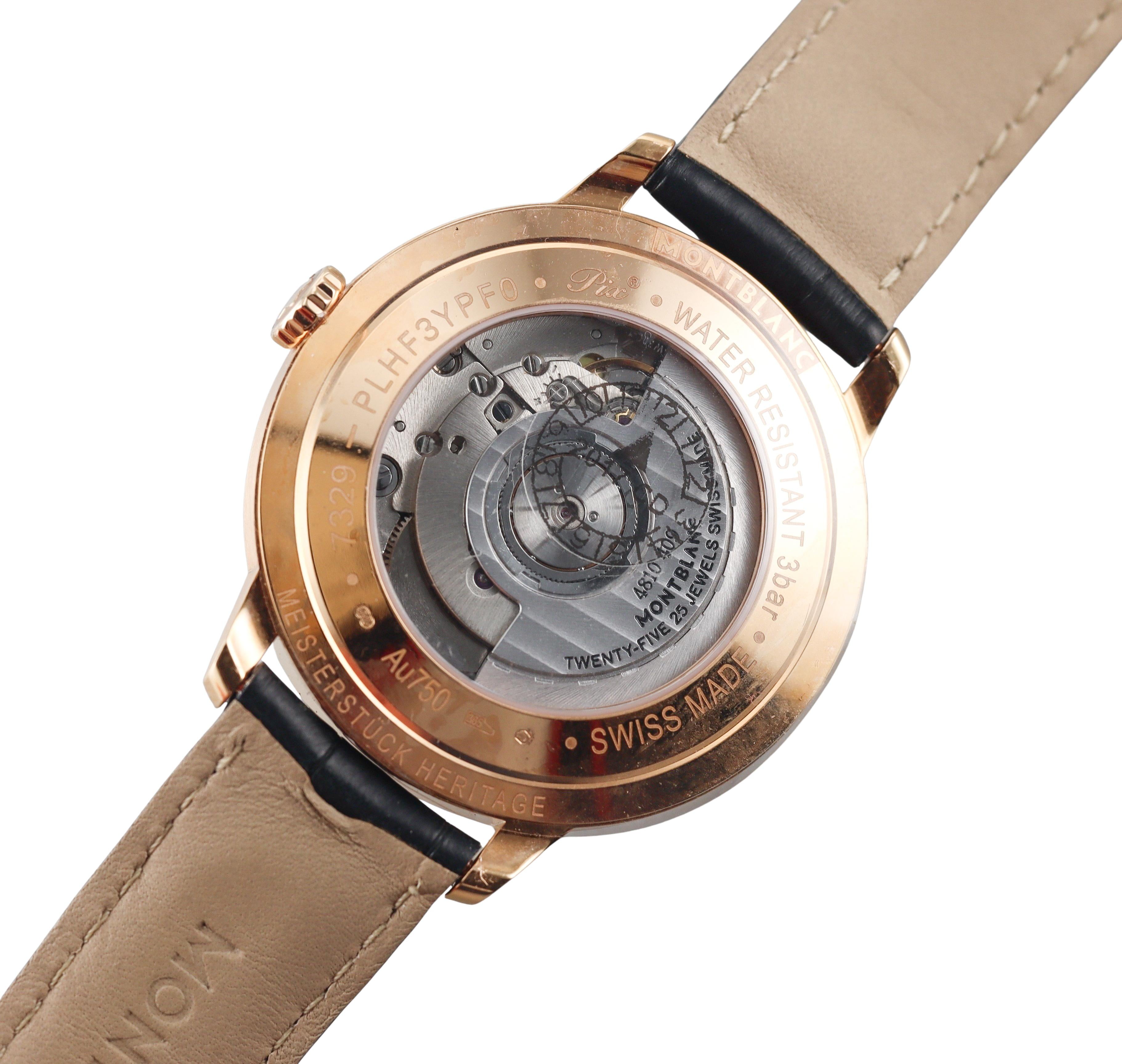 Montblanc Heritage Spirit Automatic Rose Gold Watch 113705