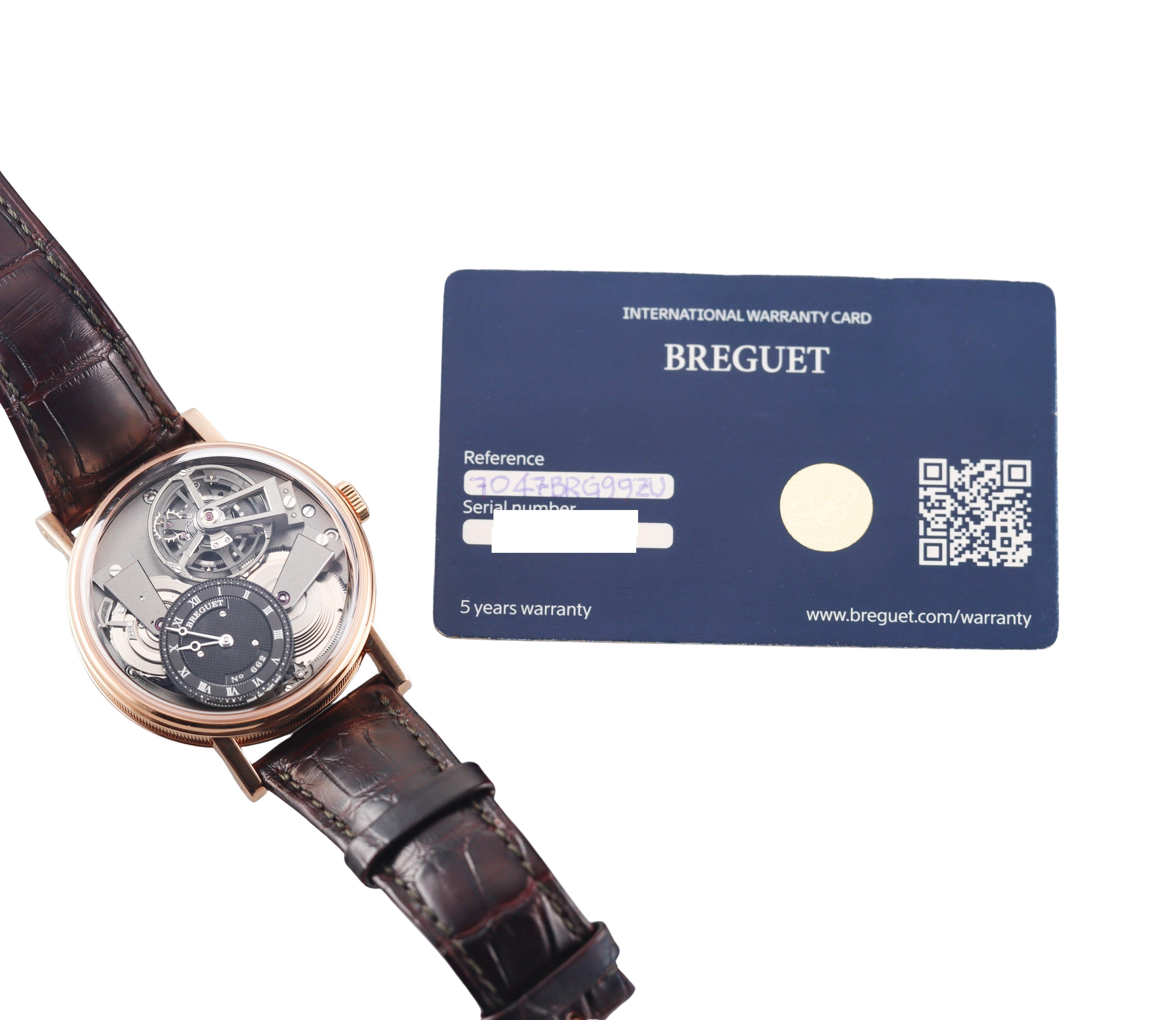 Breguet Tradition Tourbillon 7047 Rose Gold Watch 7047BRG99ZU