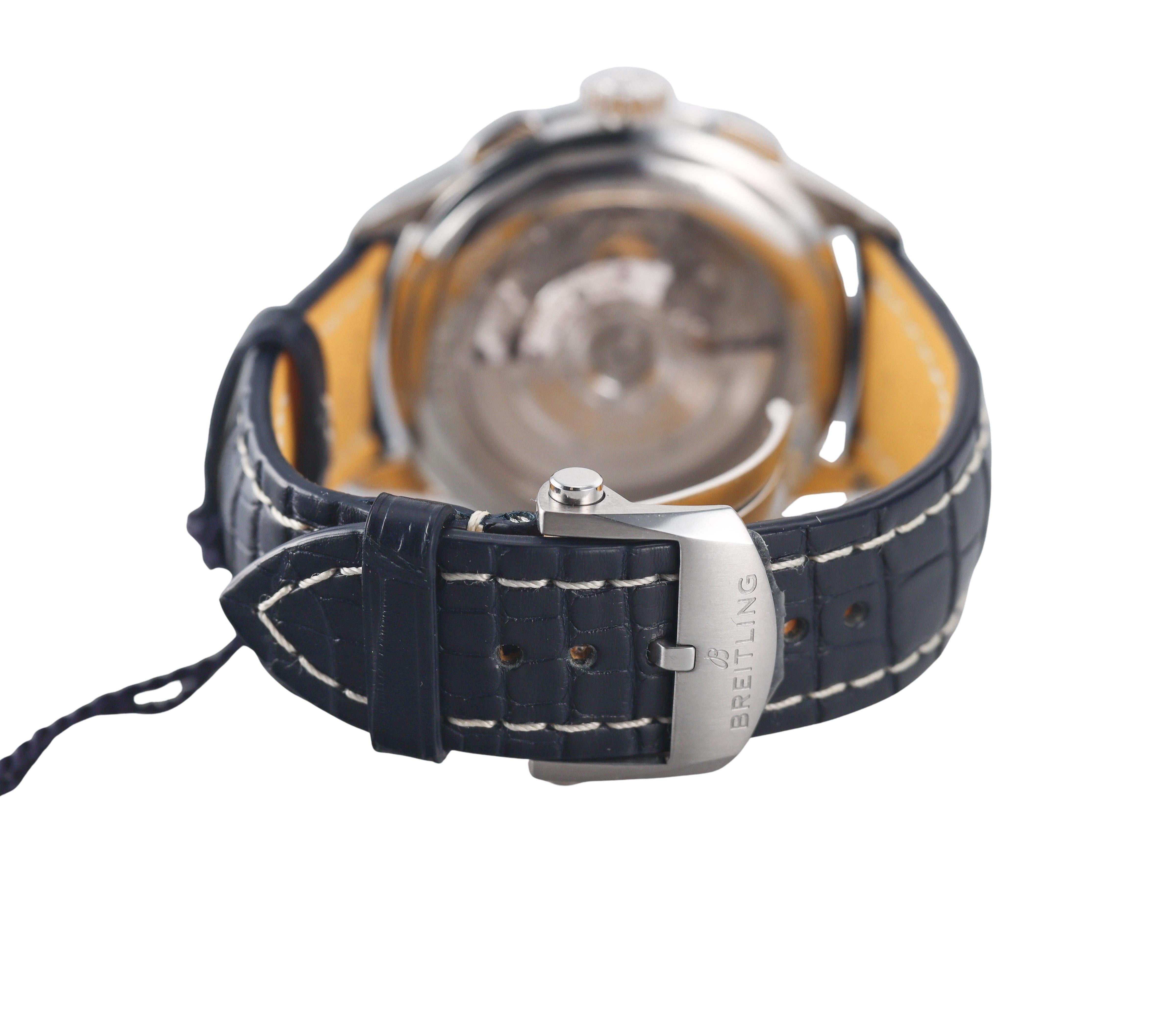 Breitling Premier B01 Chronograph 42 Bentley Mulliner Blue Watch AB0118A71G1P1