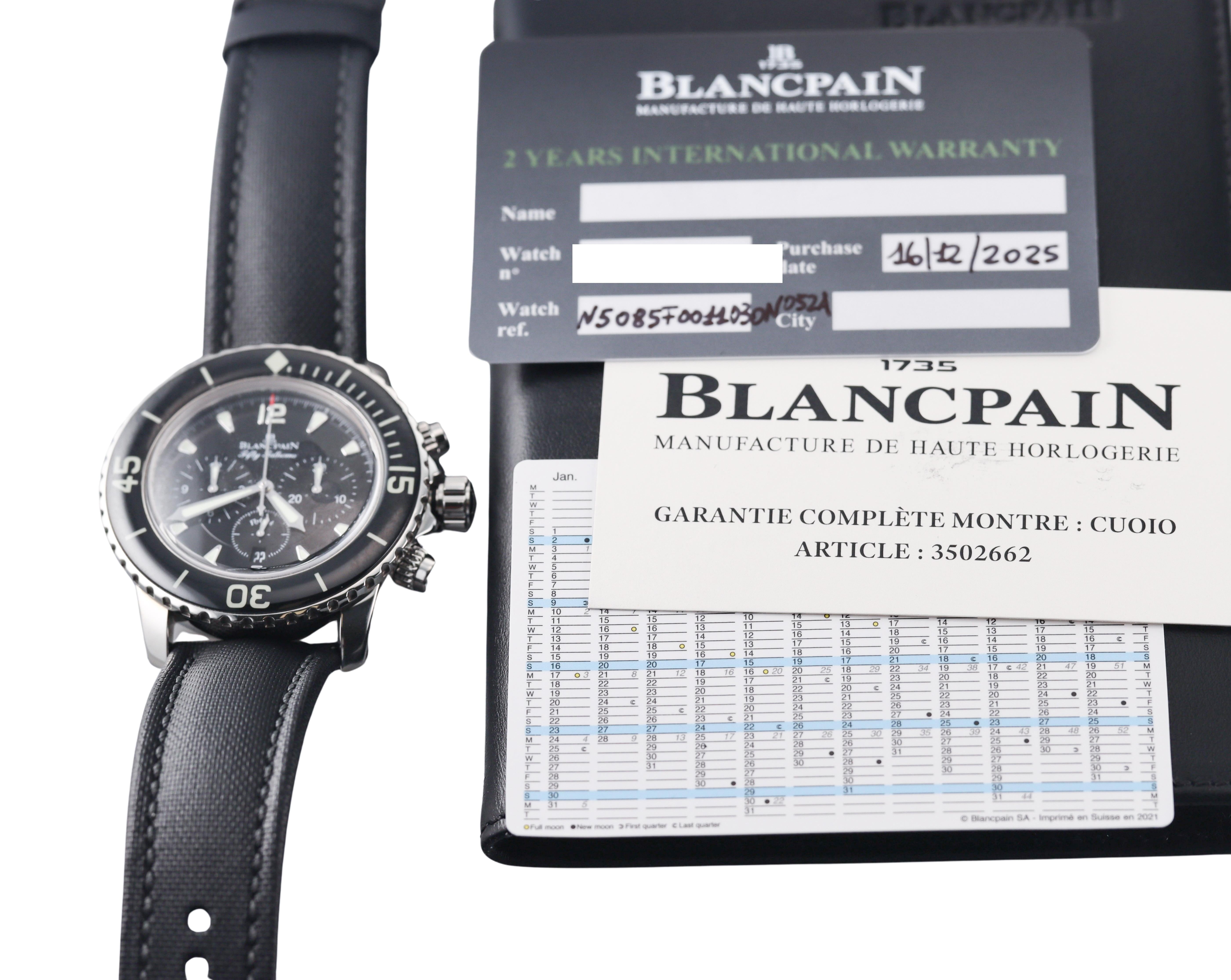 Blancpain Fifty Fathoms Chronographe Flyback Watch N5085FO011030N052A