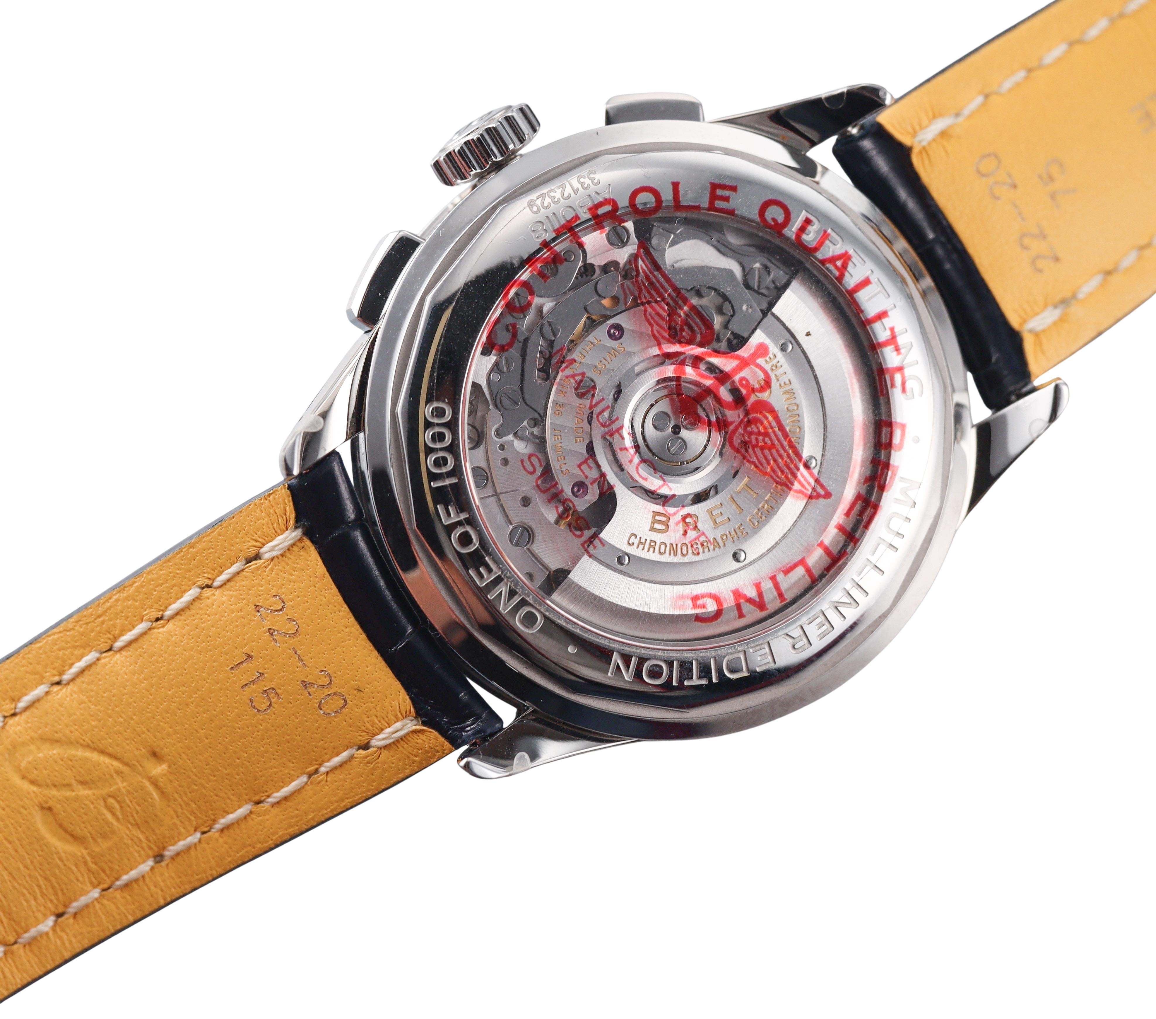 Breitling Premier B01 Chronograph 42 Bentley Mulliner Blue Watch AB0118A71G1P2