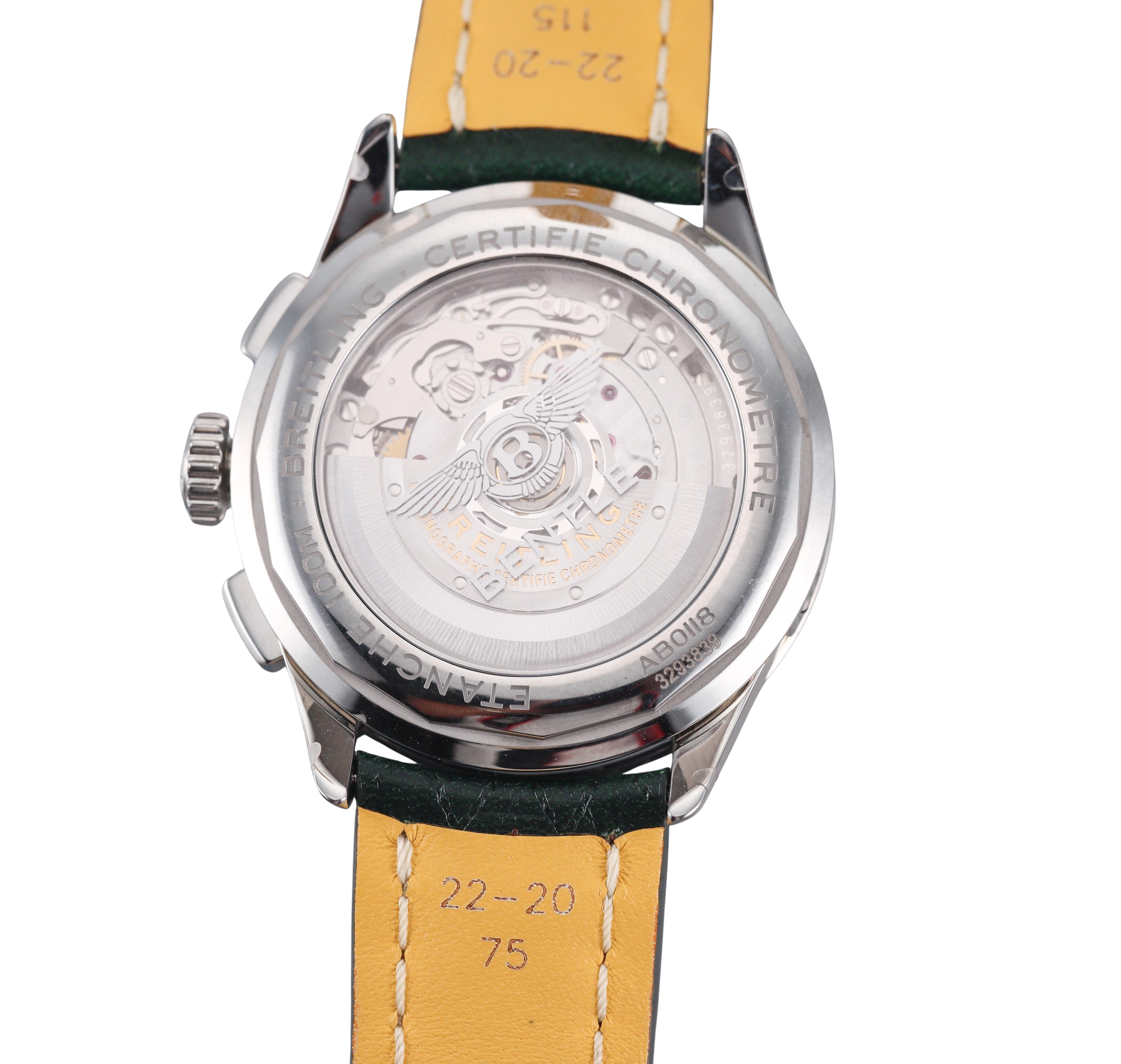 Breitling Premier B01 Chronograph 42 Bentley British Racing Watch AB00118A11L1X1