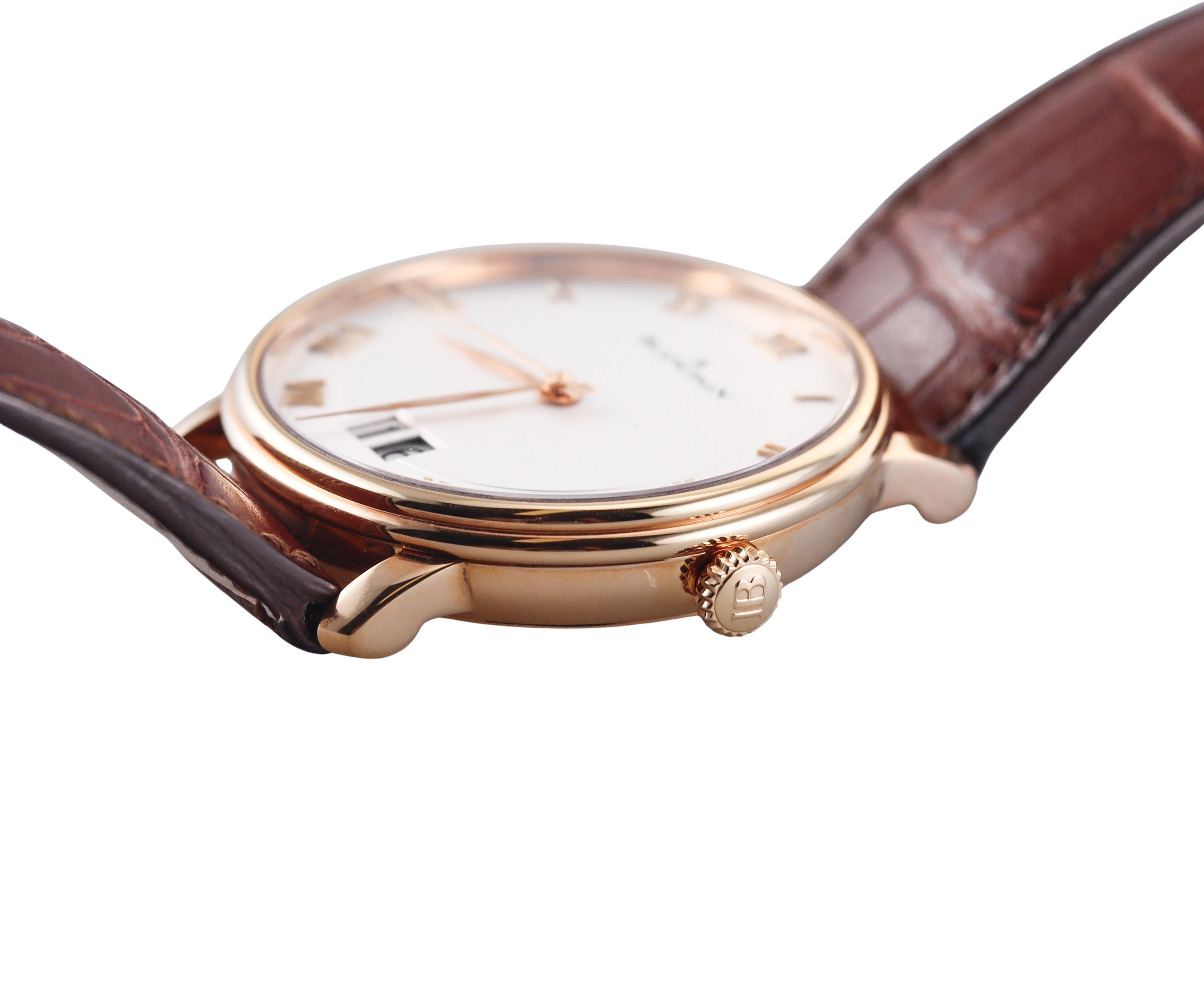 Blancpain Villeret Grande Date Rose Gold Automatic Watch N06669O036042N055B