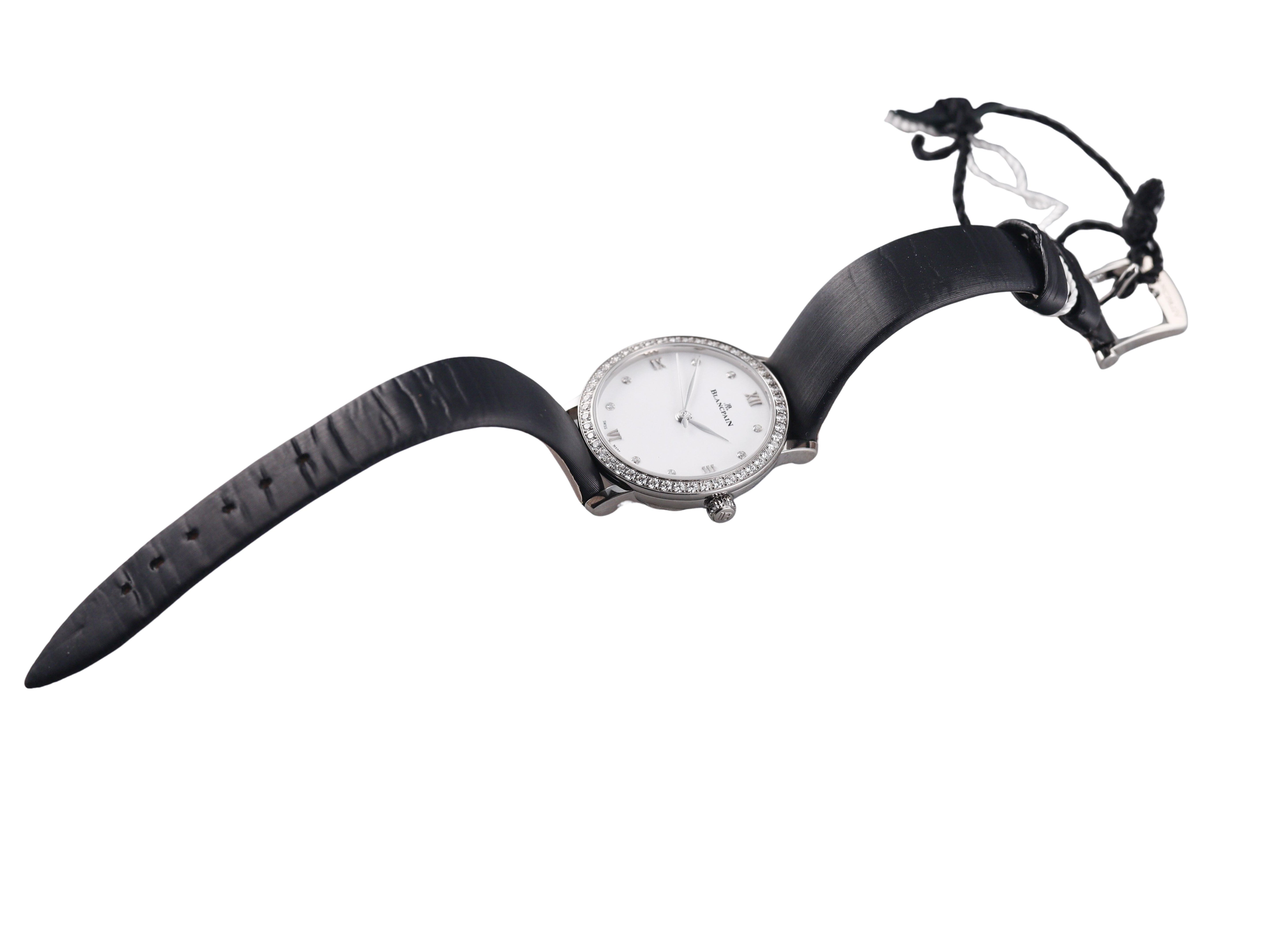 Blancpain Villeret Ultra-Slim Automatic Diamond Ladies Watch N061040046028N095A