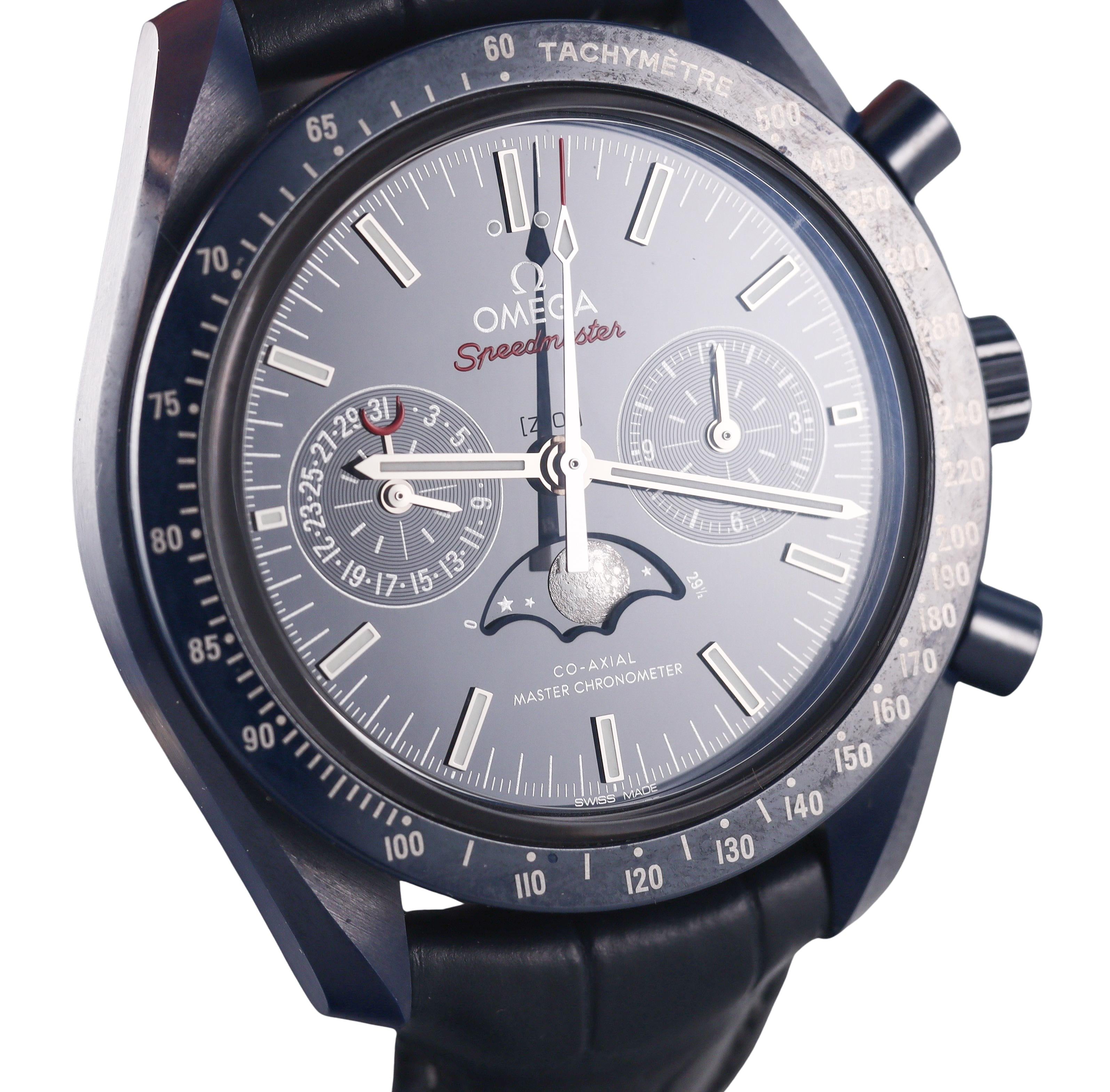 Omega Speedmaster Moonphase Blue Side of the Moon Watch 30493445203001