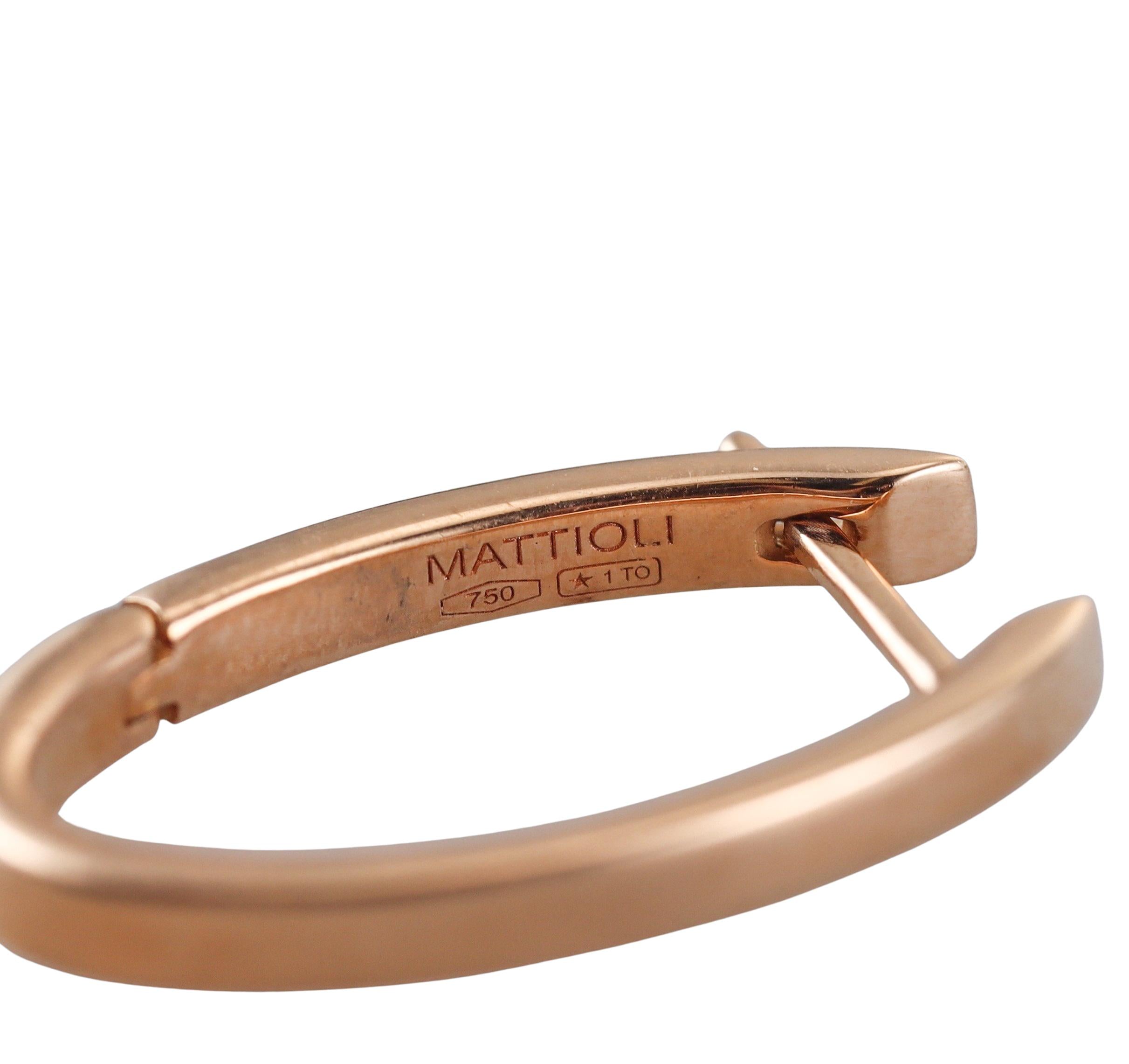 Mattioli Puzzle Gold MOP Diamond Interchangeable Earrings