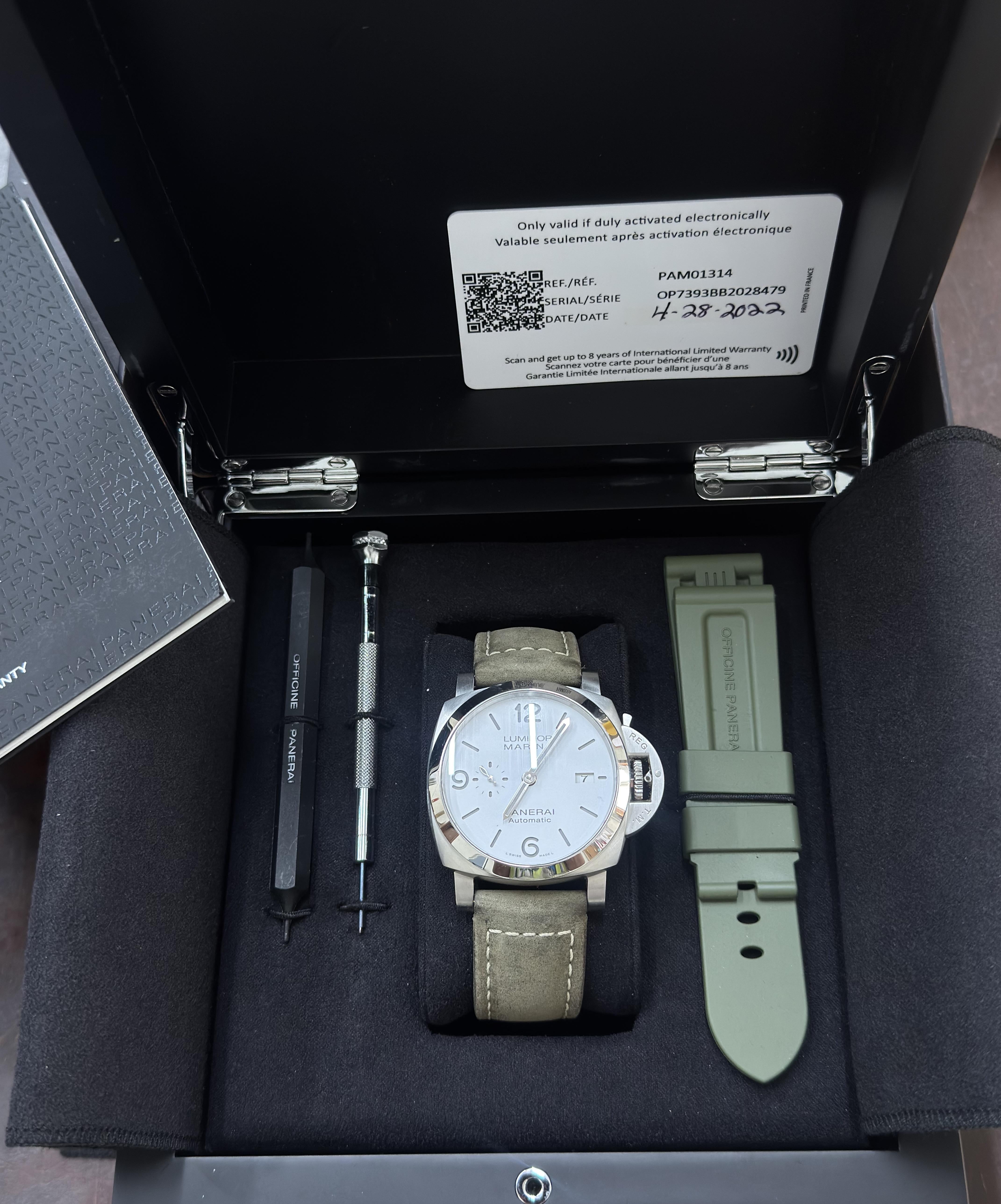 Panerai Luminor Marina 44mm Automatic Steel Watch PAM01314