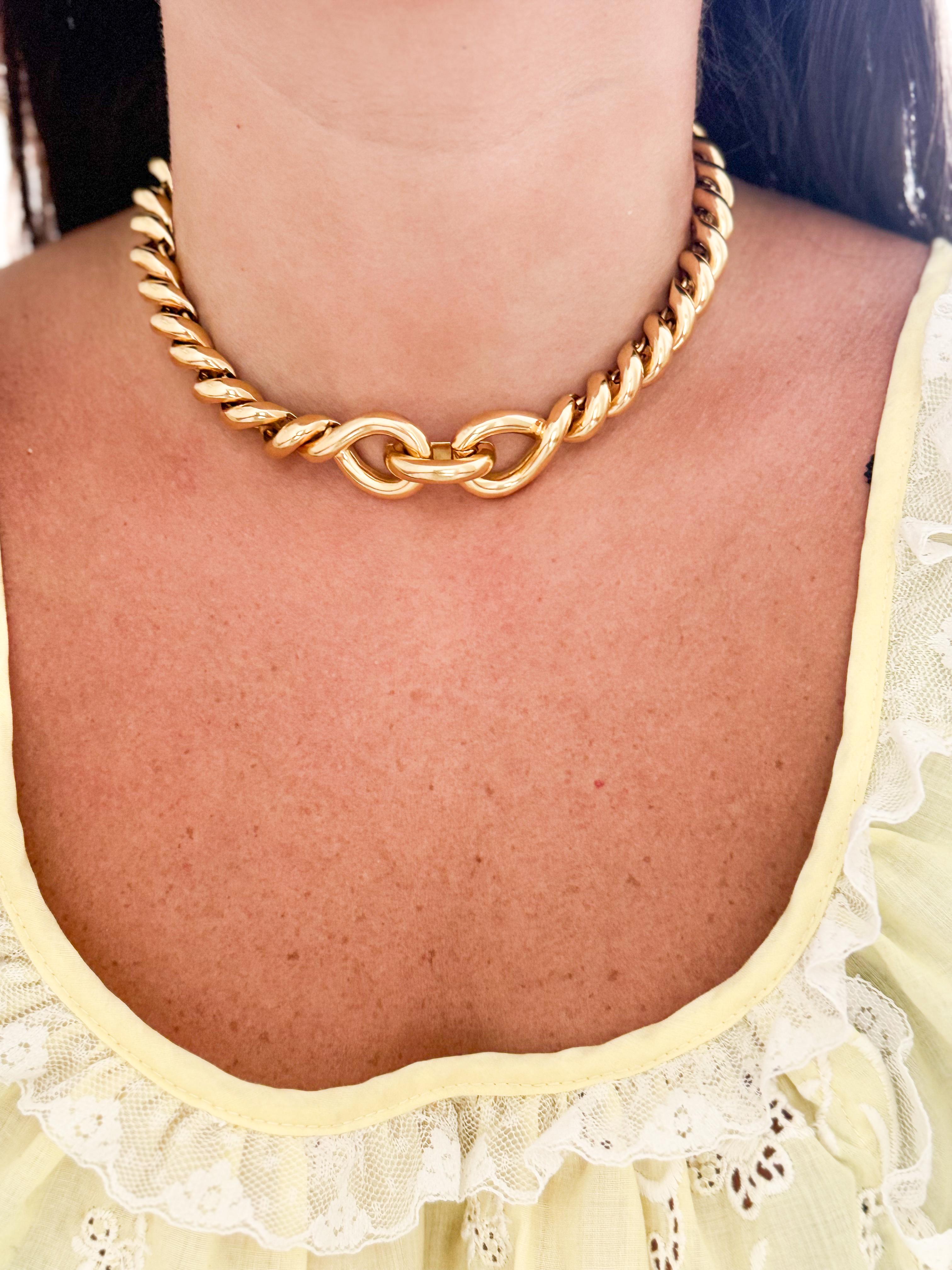 Hermes Torsade Yellow Gold Necklace