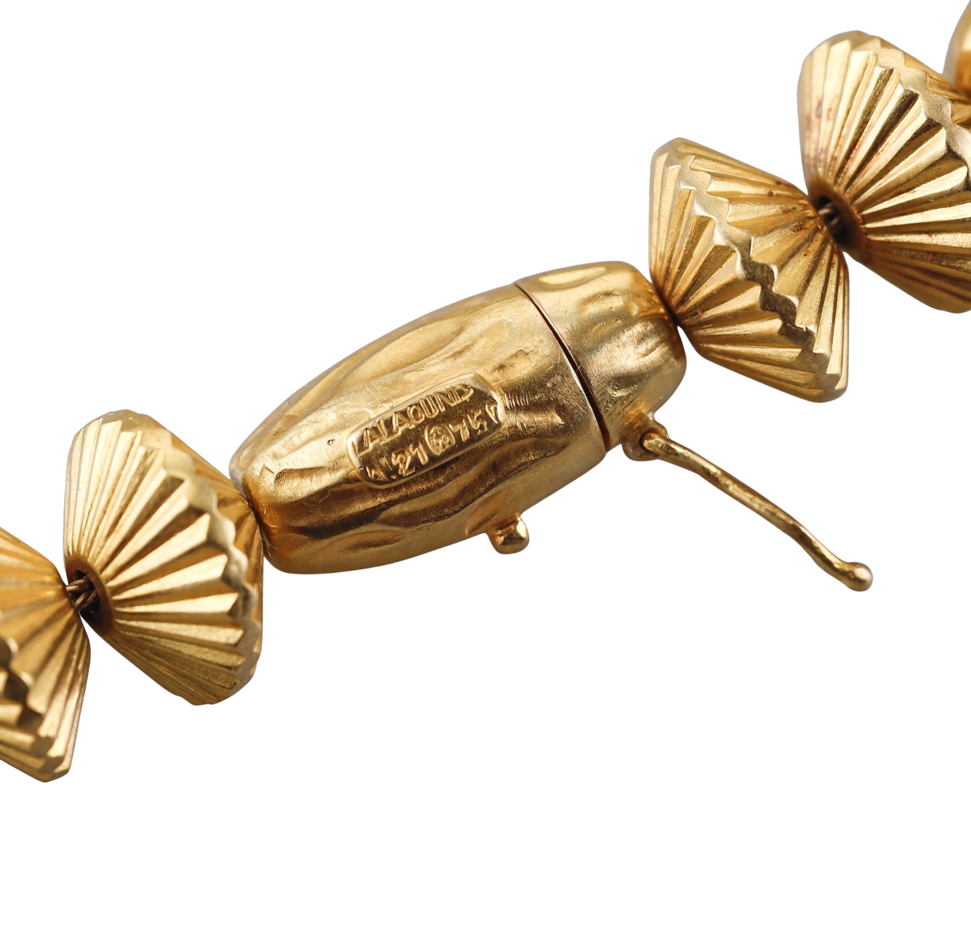 1960s Lalaounis Greece Minoan Mycenaean Gold Necklace