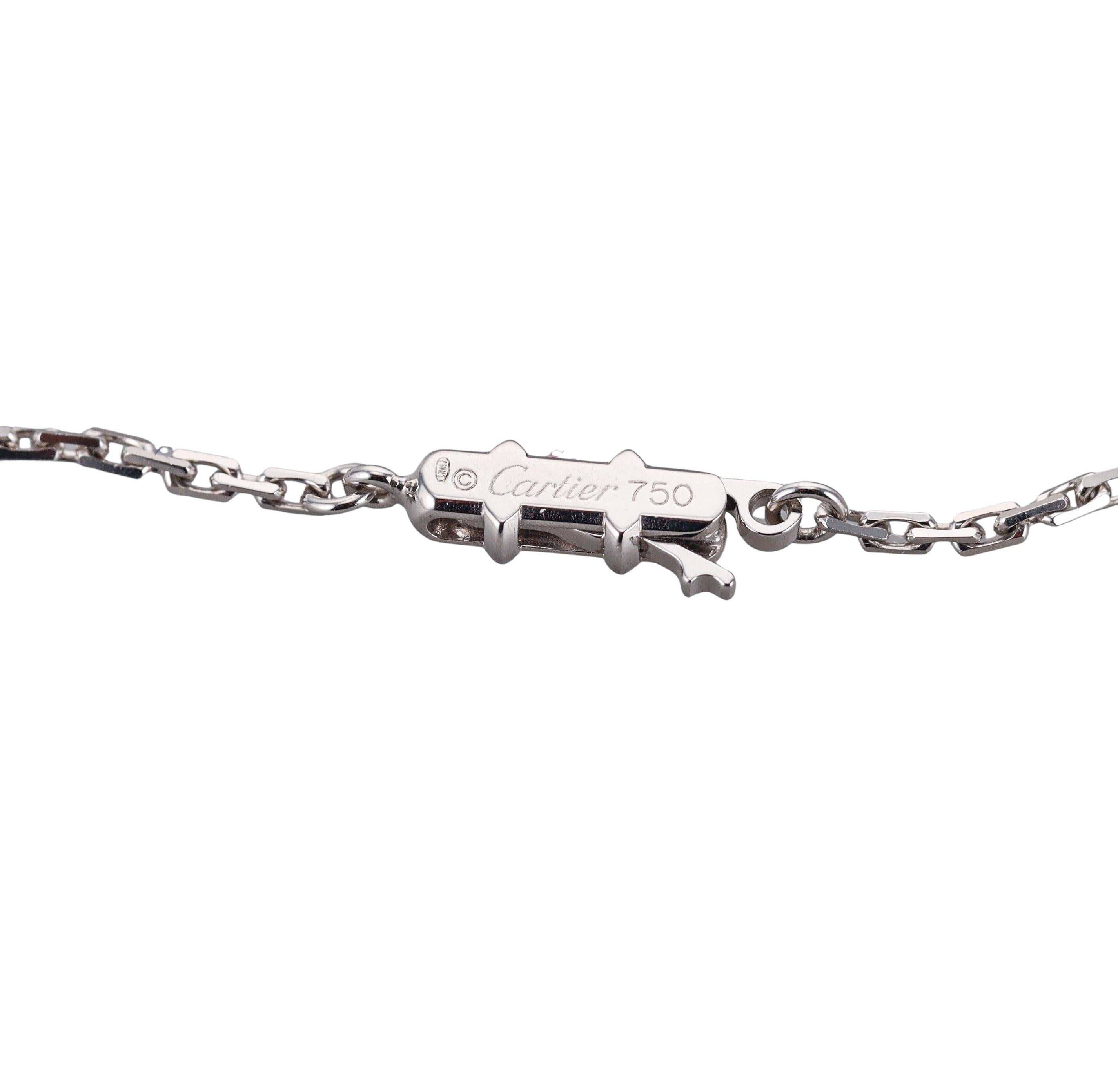 Cartier Diamond Gold Cross Pendant Necklace