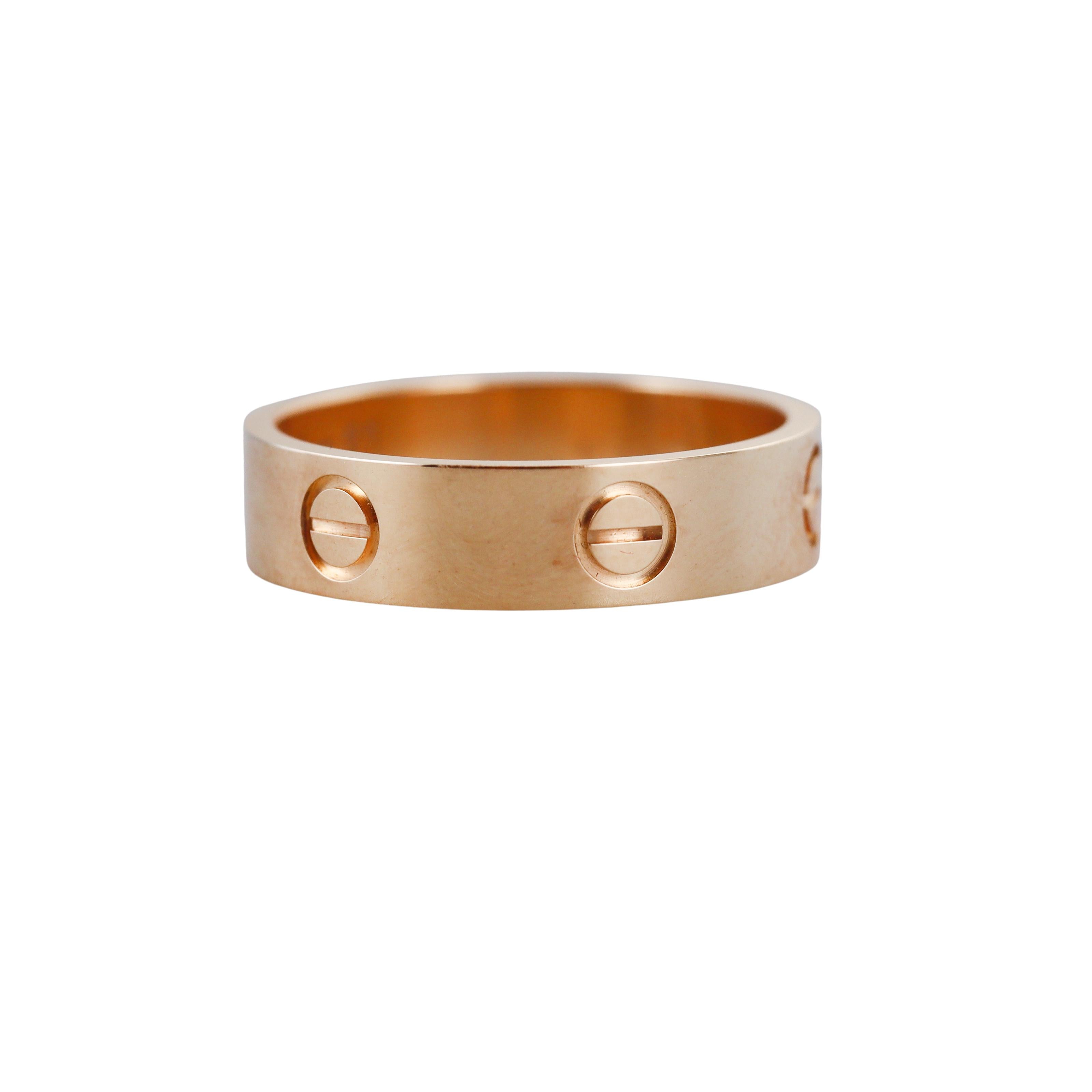 Cartier Love Classic Model Gold Ring