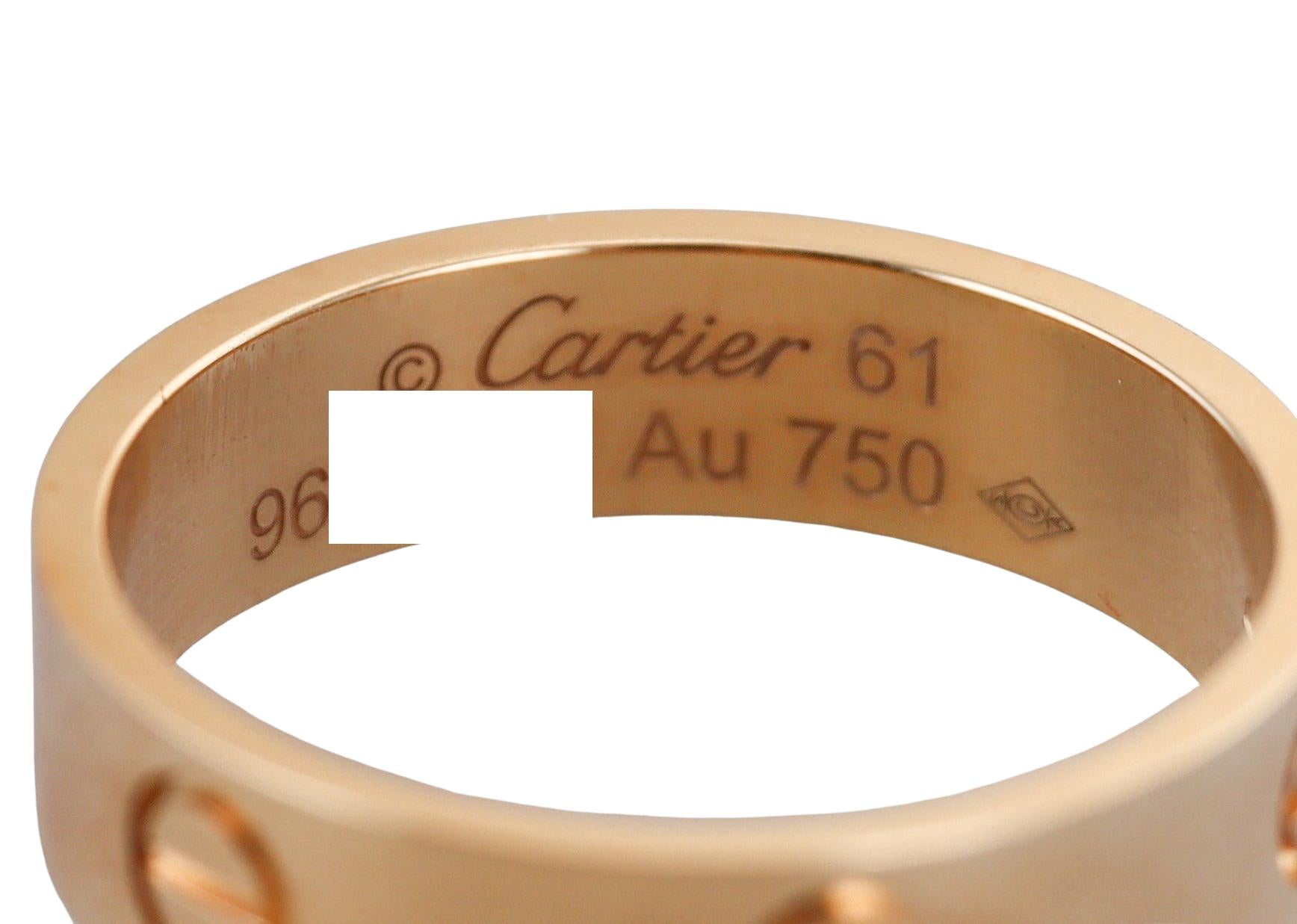 Cartier Love Classic Model Gold Ring