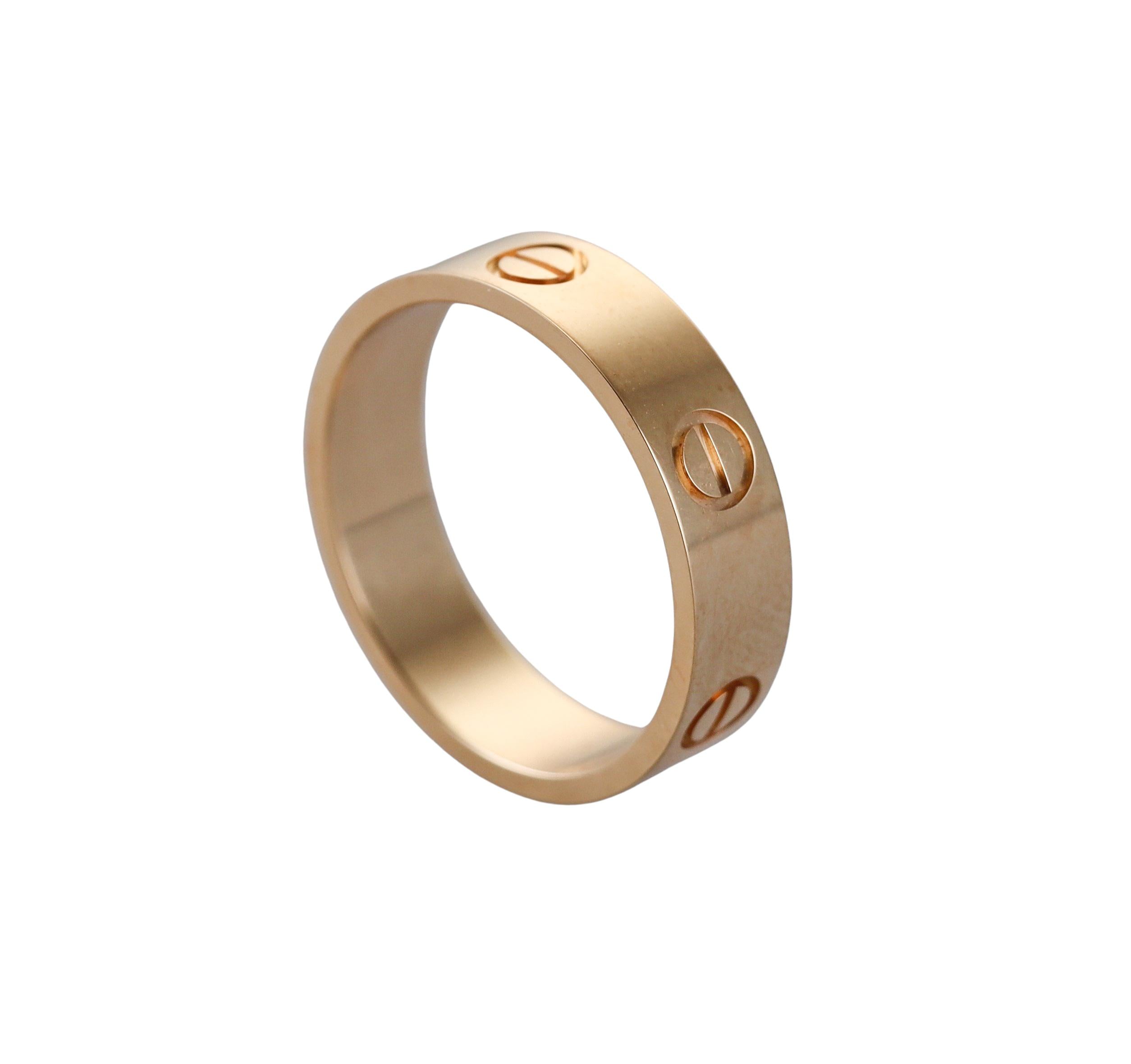 Cartier Love Classic Model Gold Ring