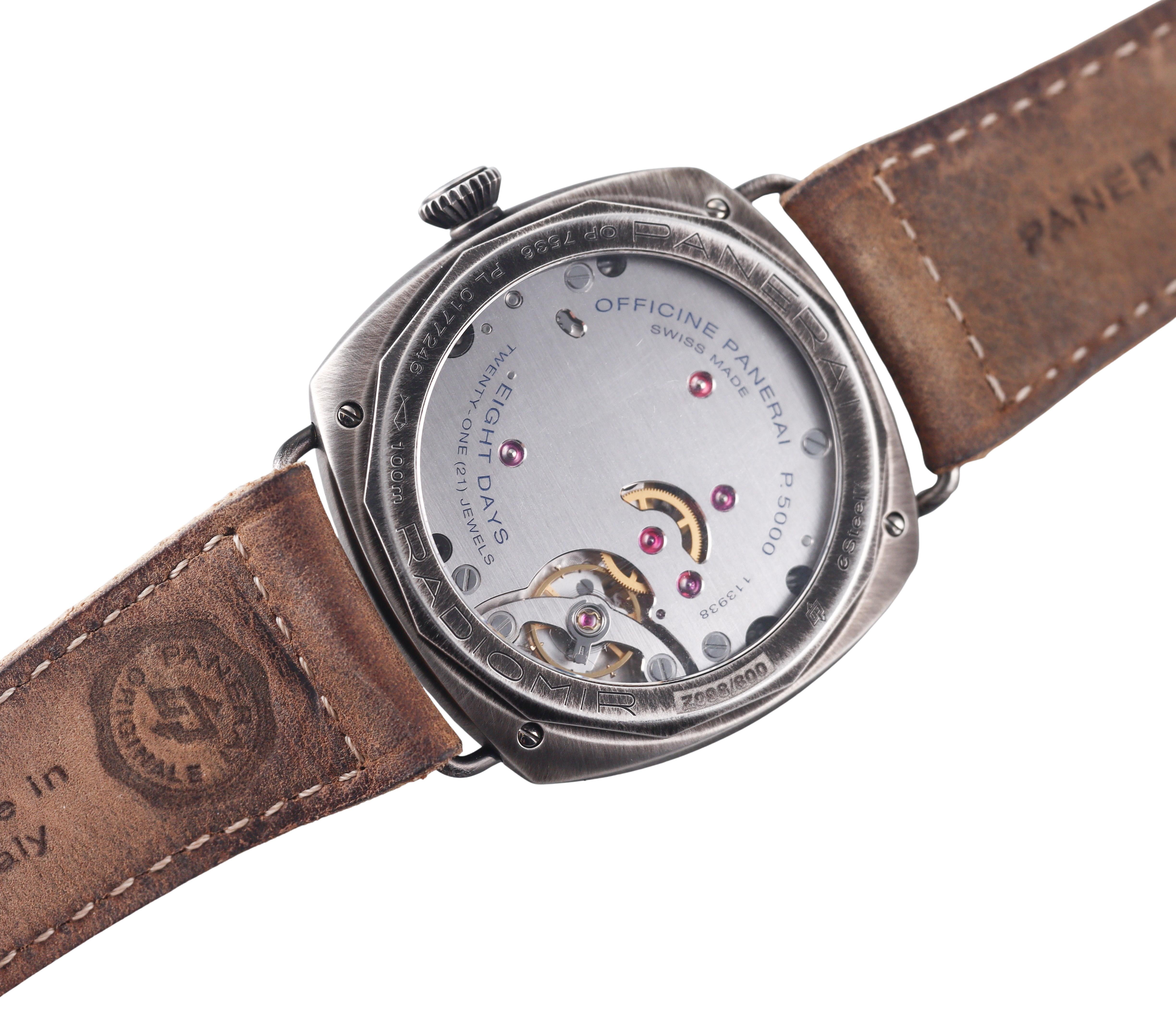 Panerai Radiomir 8 Day Otto Giorni Manual Wind Watch PAM01347