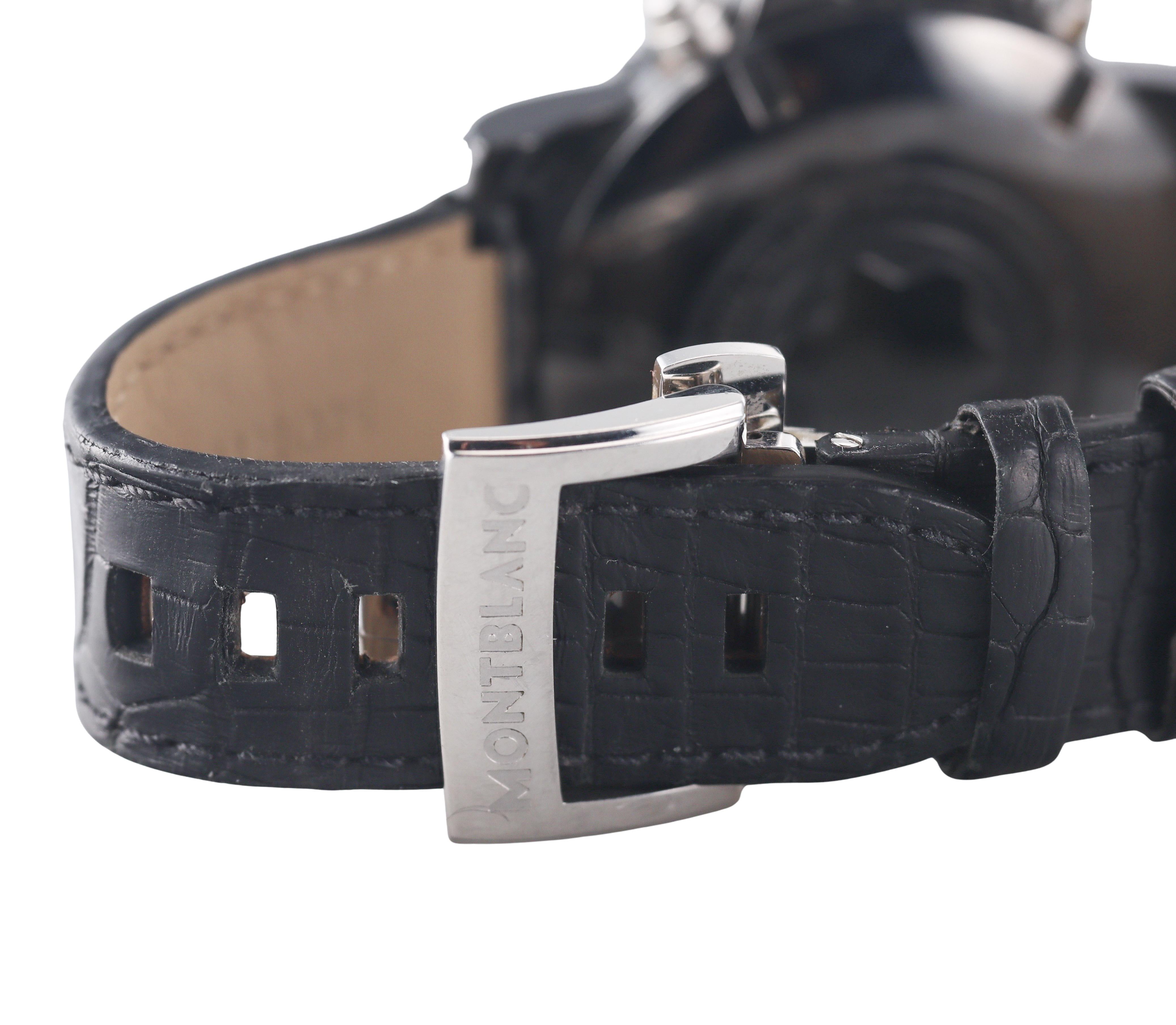 Montblanc Sport Black Steel Automatic Chronograph Watch 104279