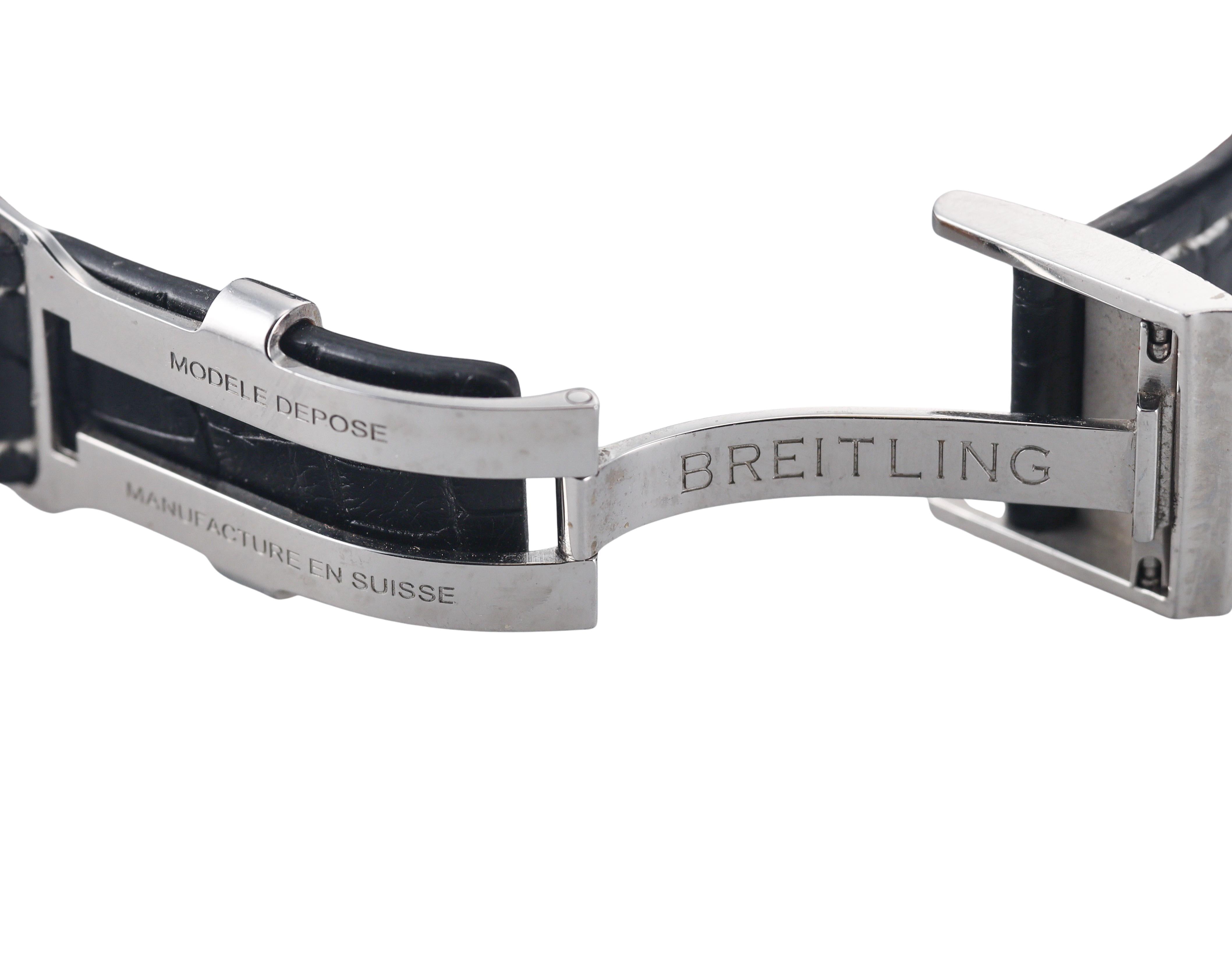 Breitling Navitimer Chronograph GMT 46 Automatic Watch A2432212 B726