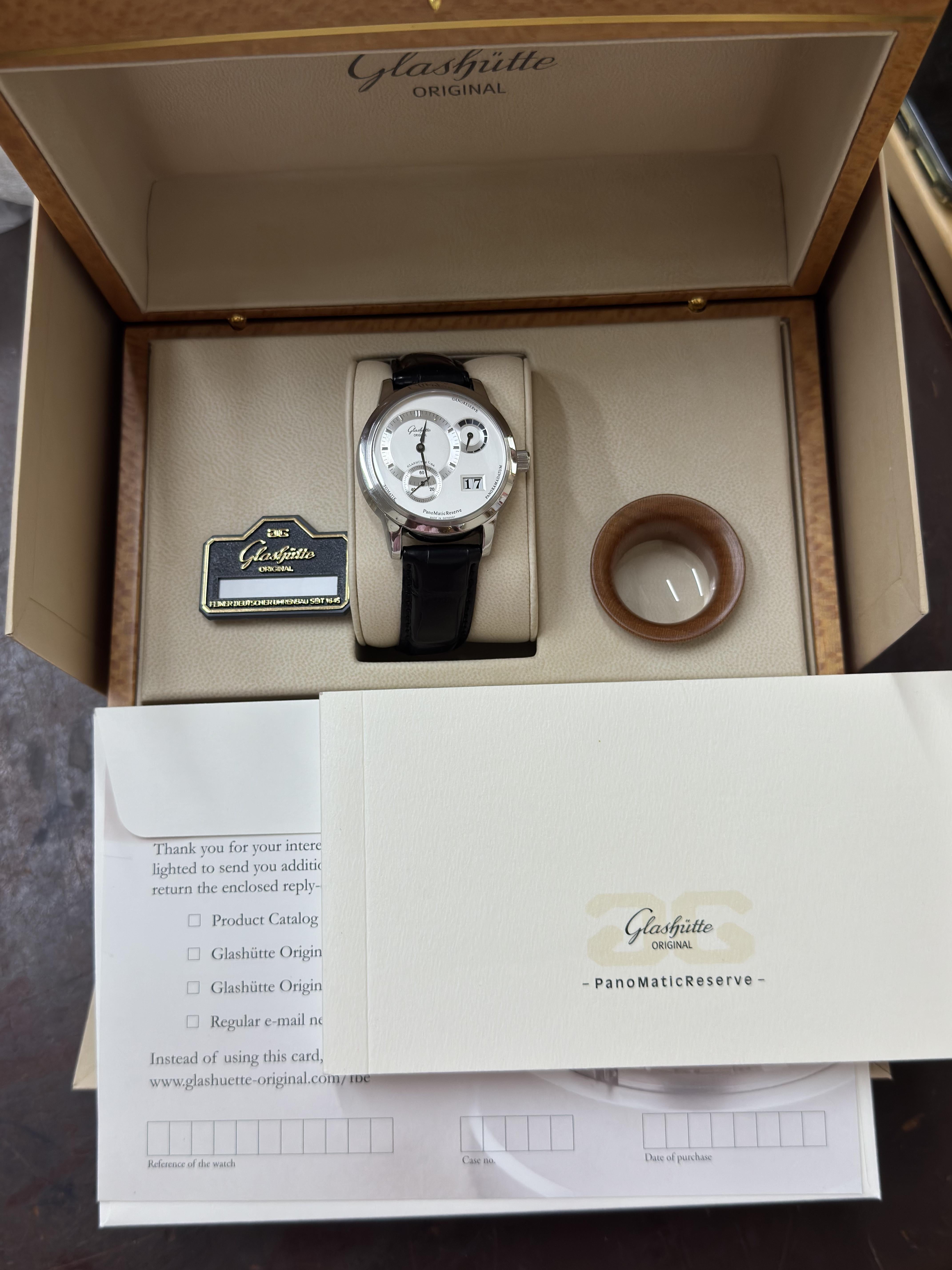 Glashütte Original PanoMaticReserve Steel Automatic Watch 90-03-02-02-04
