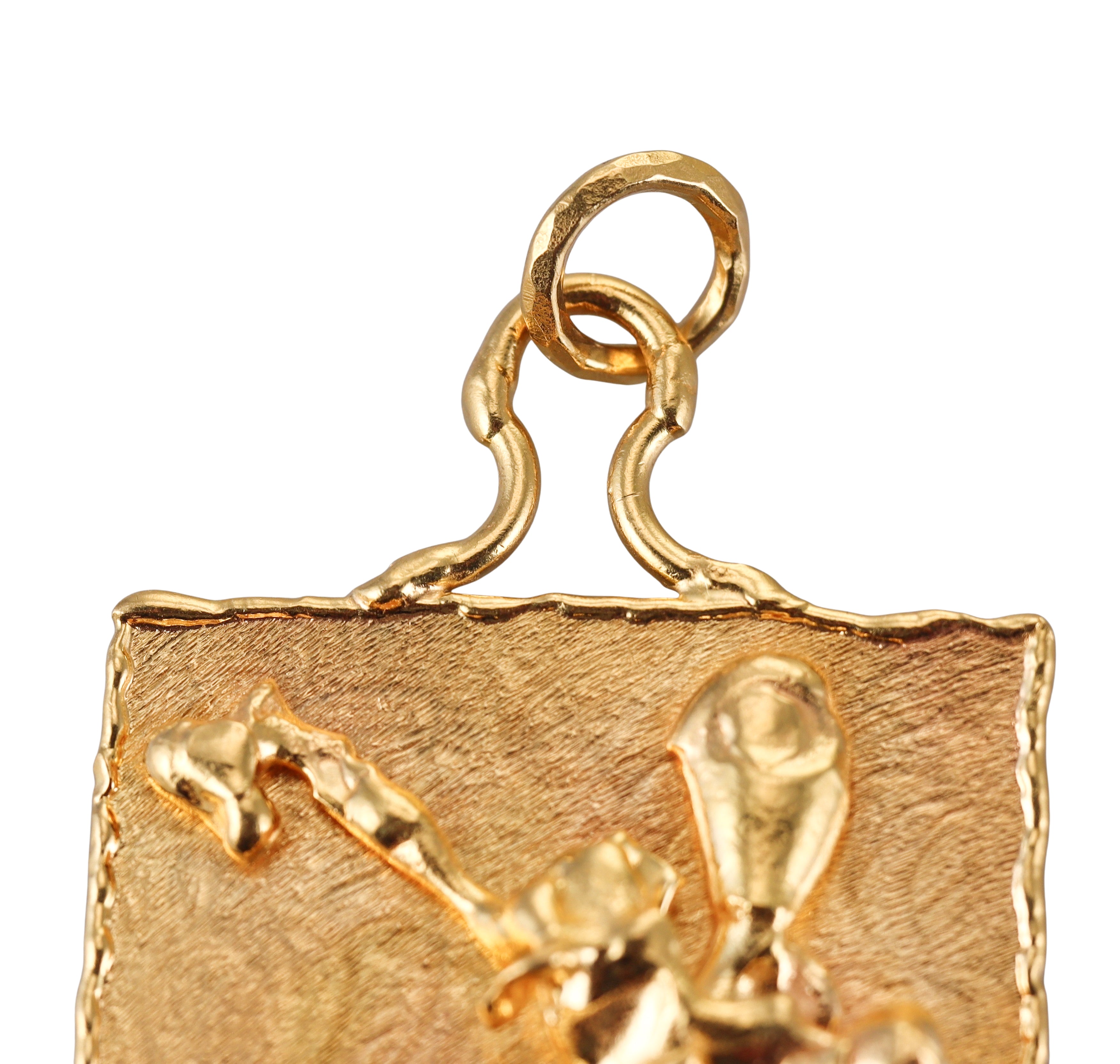 Jean Mahie 22k Gold Pendant