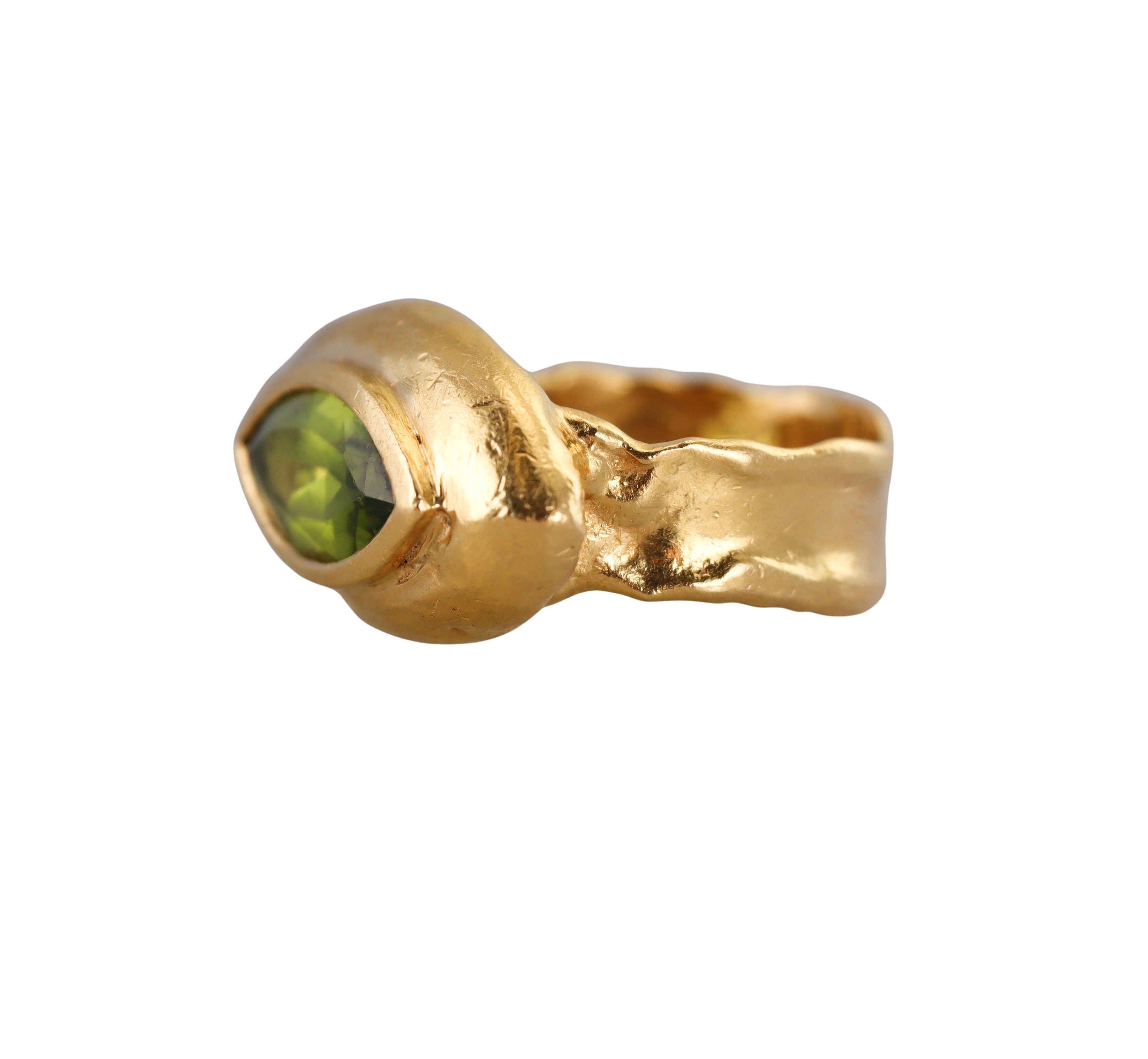 Jean Mahie Gold Peridot Ring