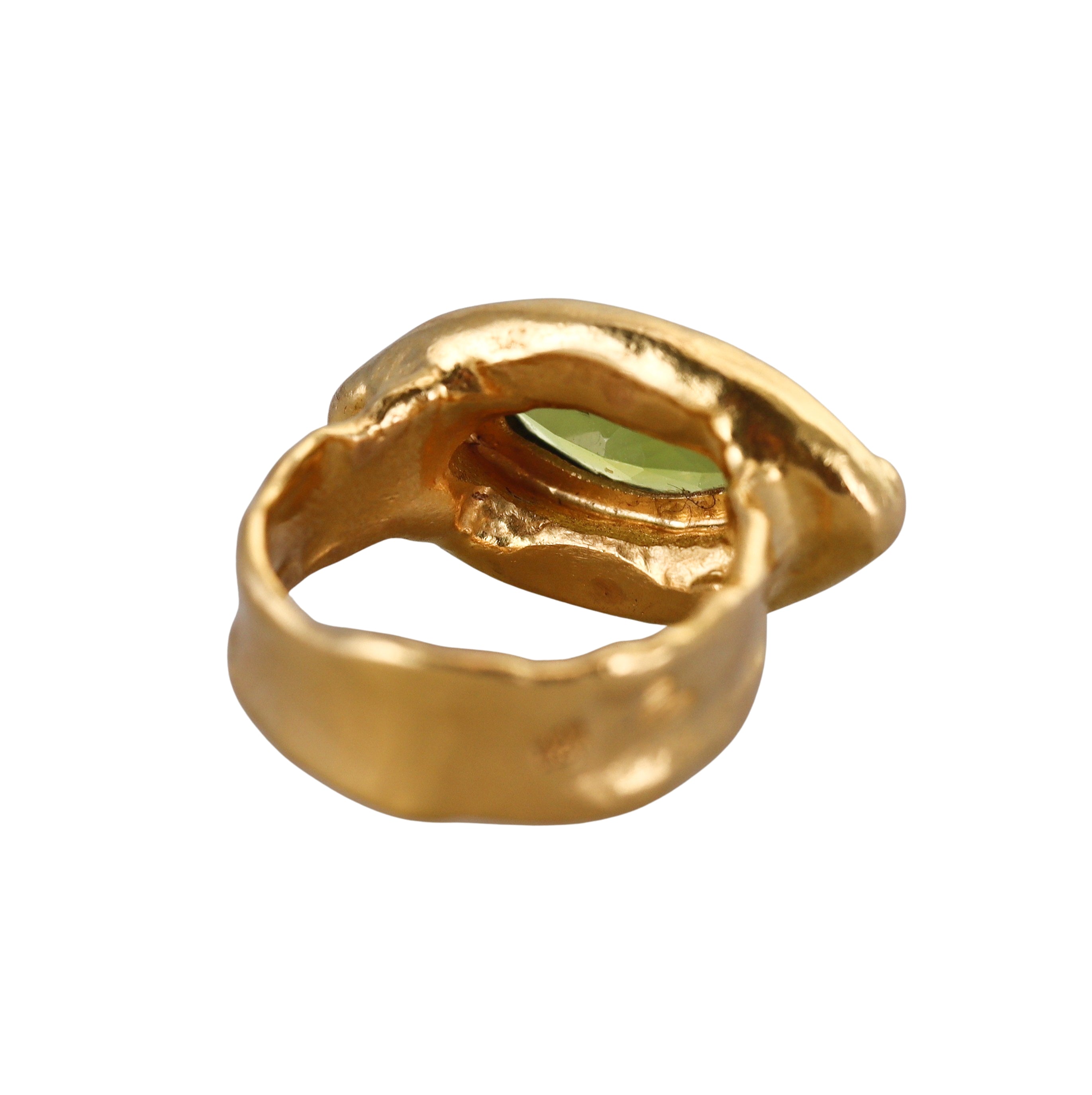 Jean Mahie Gold Peridot Ring