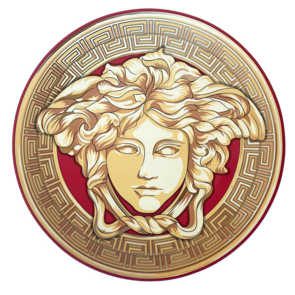 Versace by Rosenthal Medusa Amplified Golden Coin Christmas 2022 Charge Plate 20021