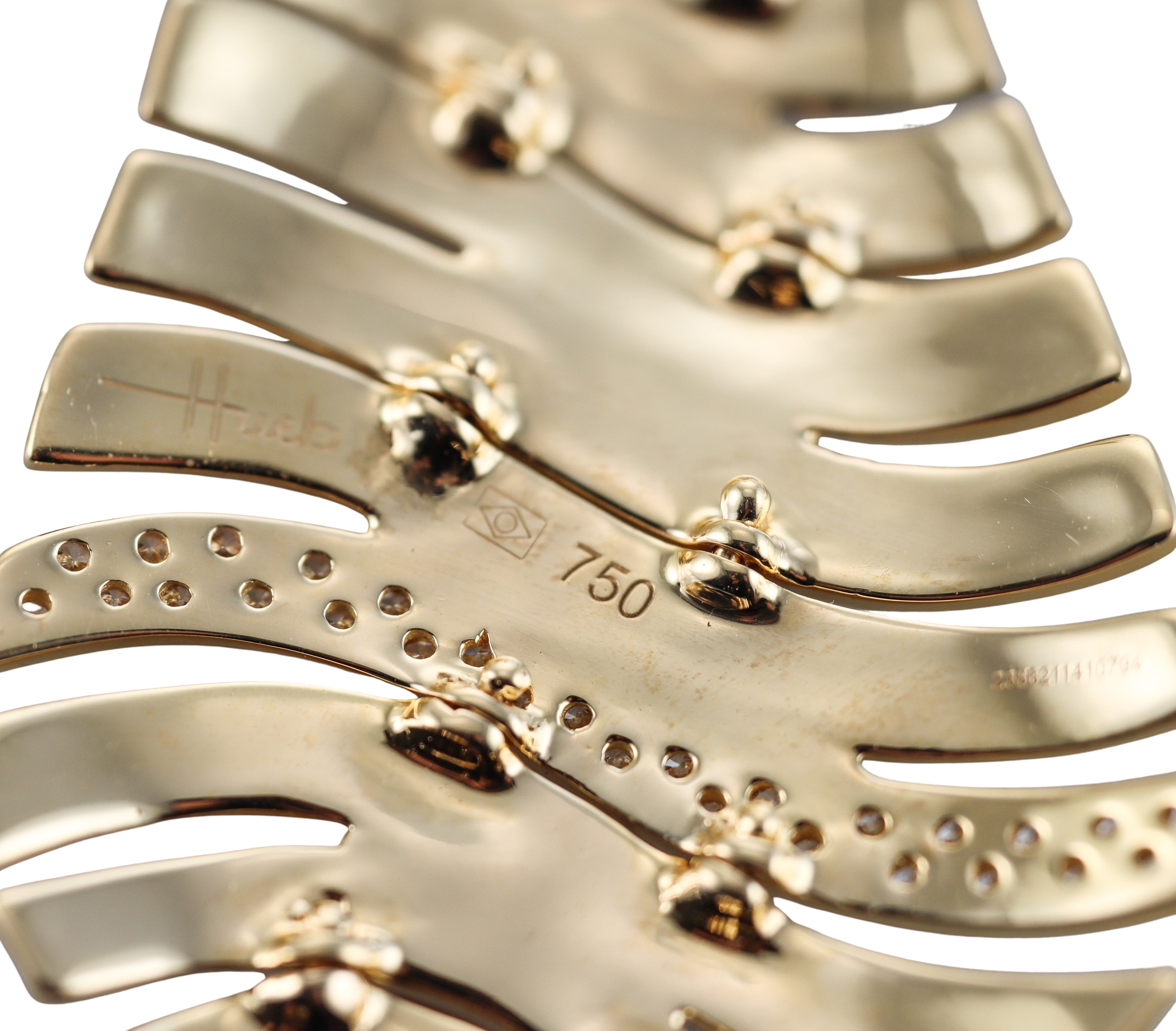 Hueb Diamond Yellow Gold Earrings