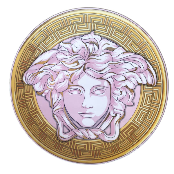Versace by Rosenthal Medusa Amplified Pink Coin Bread Butter Plate 10217