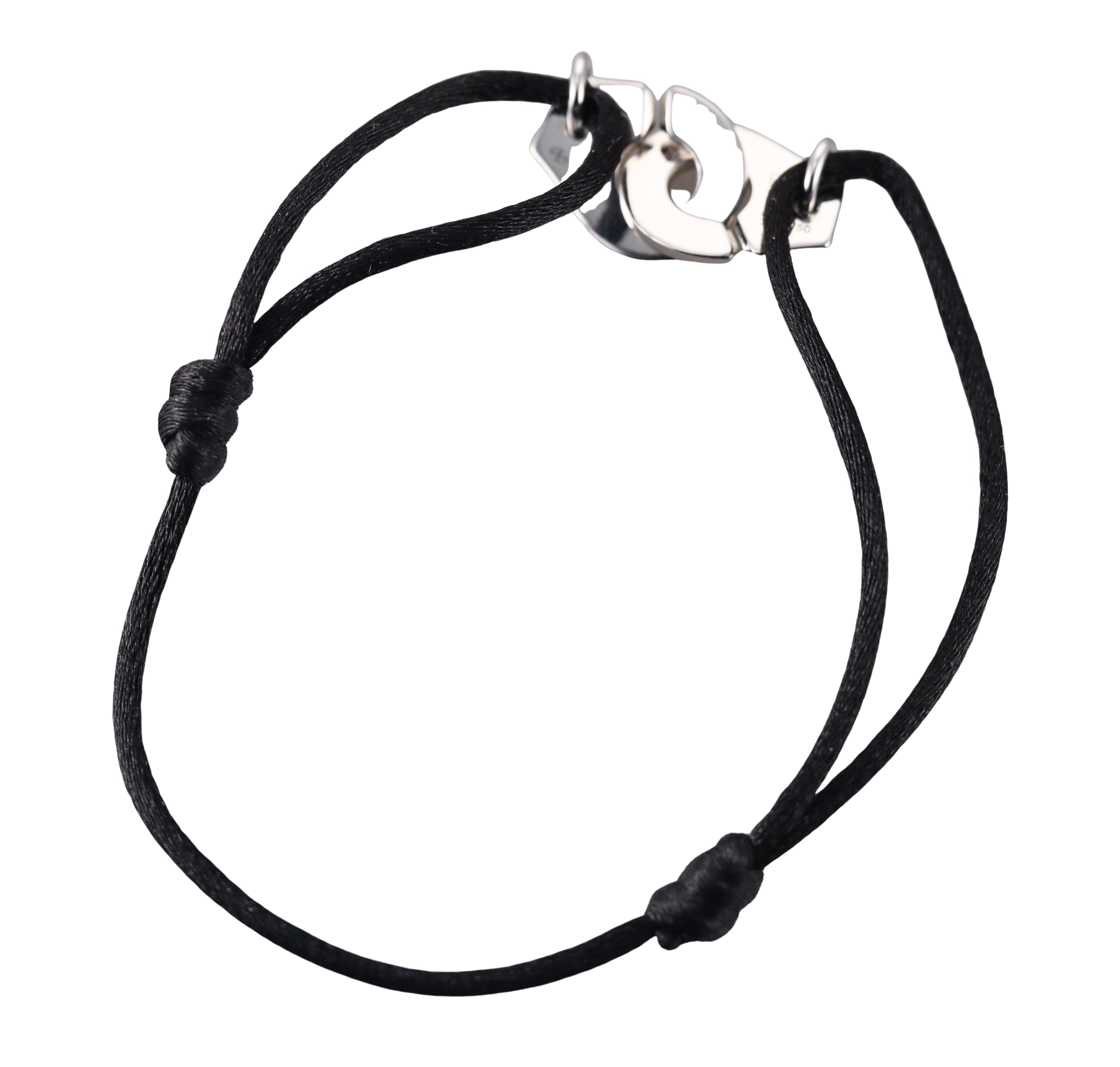Dinh Van Menottes R12 White Gold Diamond Cord Bracelet