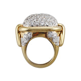 David Webb Diamond Gold Platinum Ring