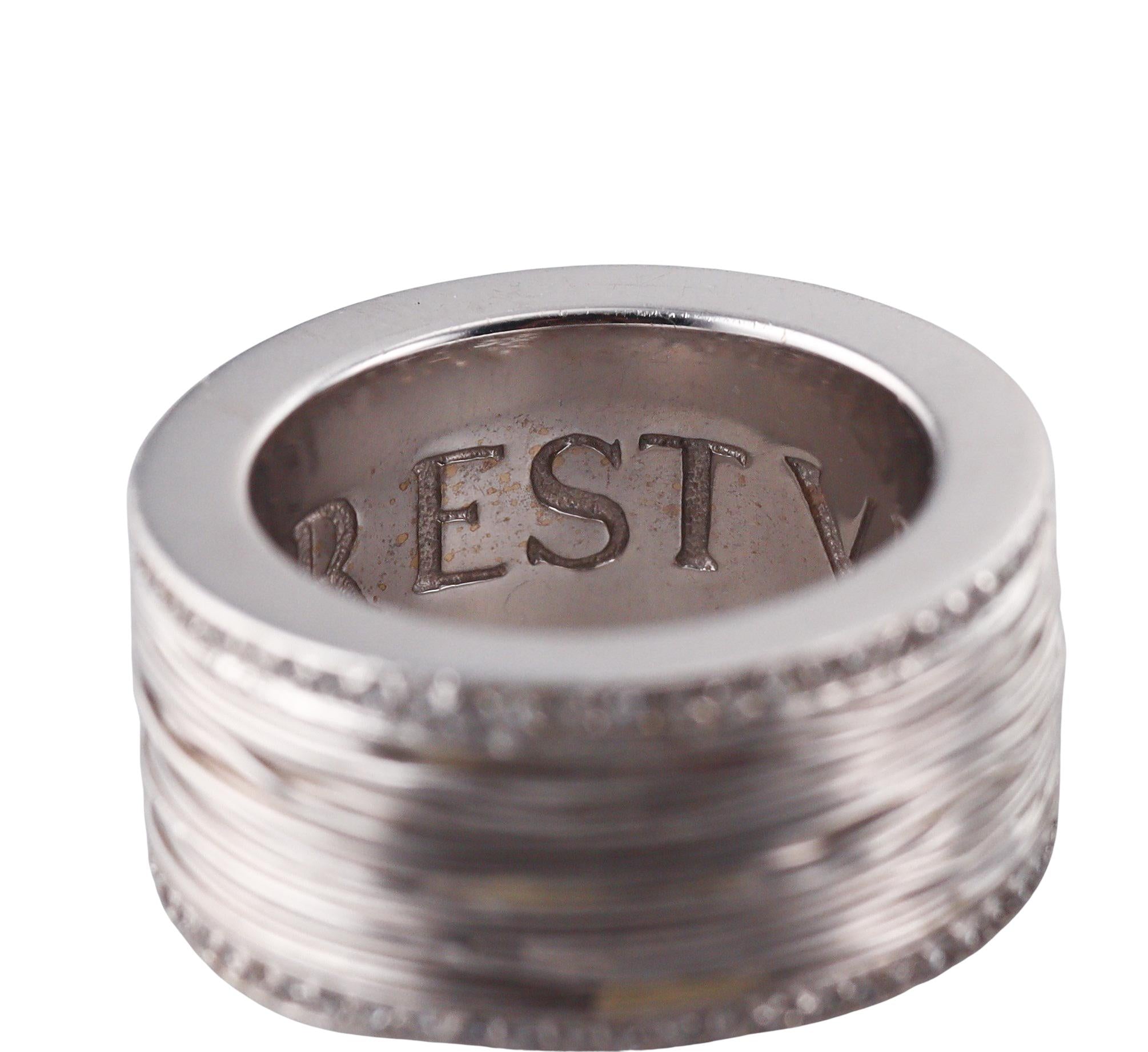 Pasquale Bruni Amor Est Vita White Gold Diamond Band Ring