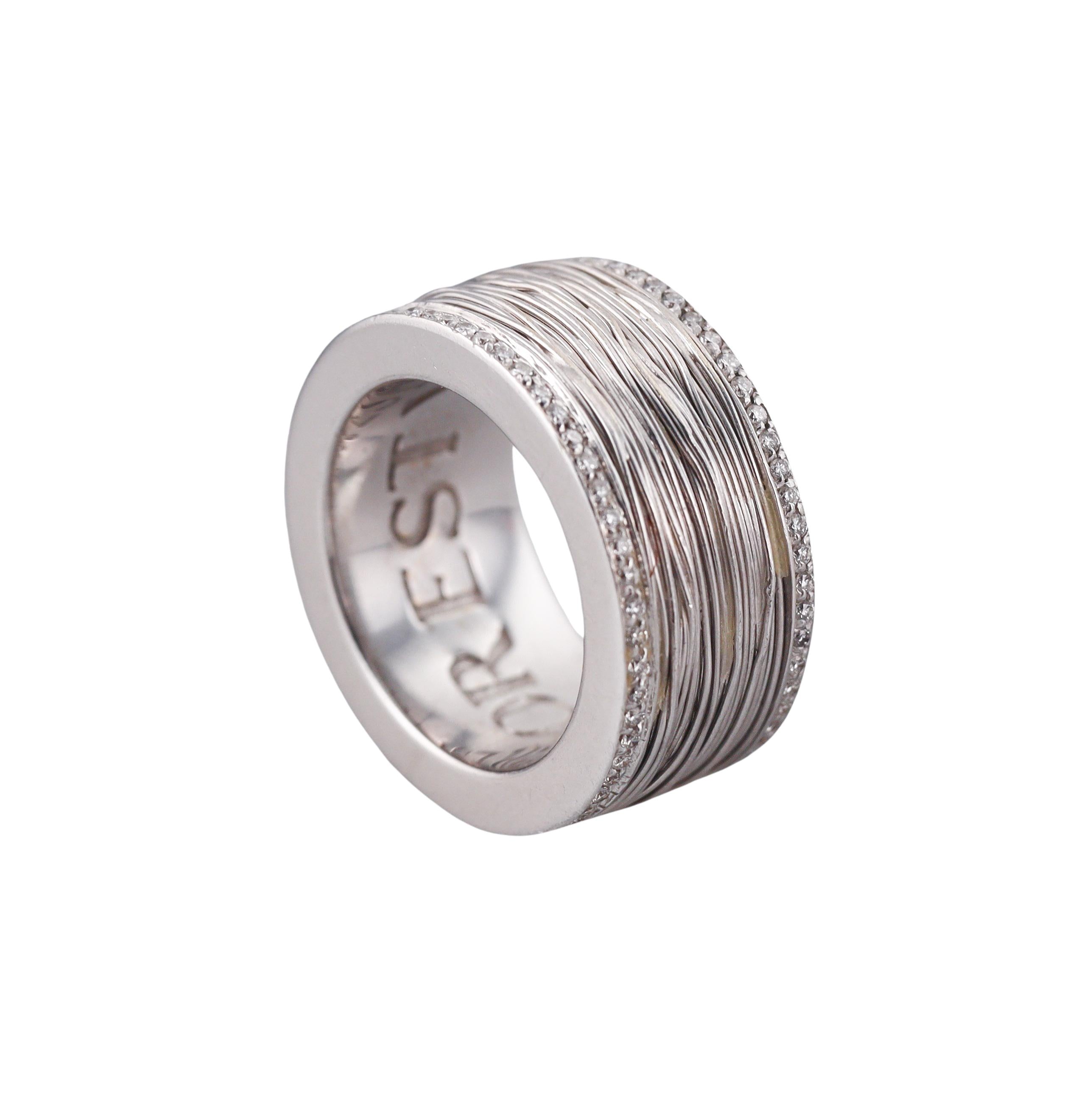 Pasquale Bruni Amor Est Vita White Gold Diamond Band Ring