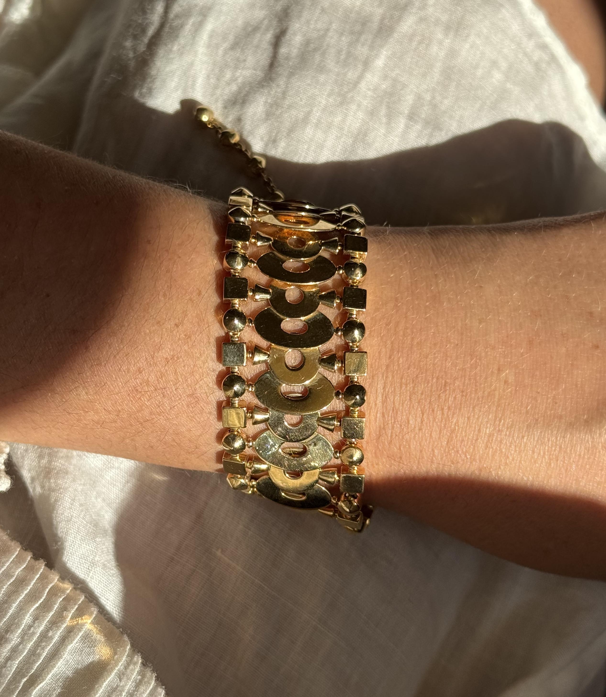 Bulgari Lucea Gold Wide Bracelet