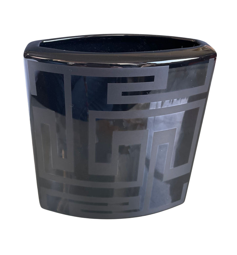 Versace by Rosenthal Dedalo Black Vase 059224 Oak Gem