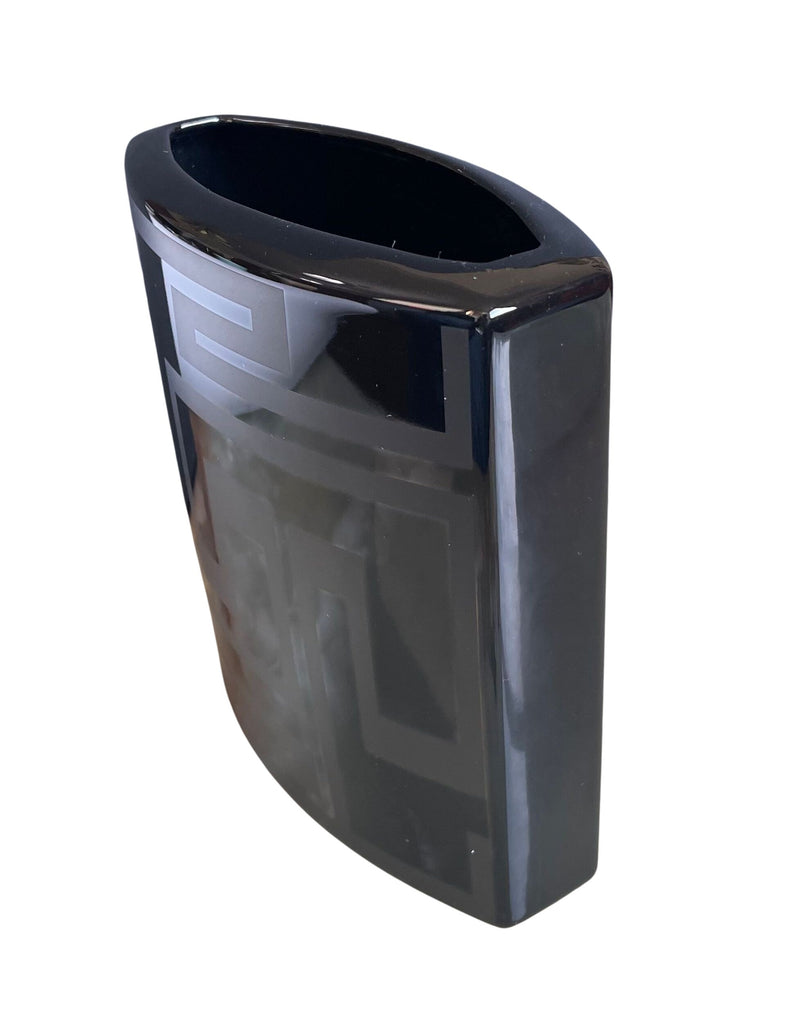 Versace by Rosenthal Dedalo Black Vase 059224 Oak Gem