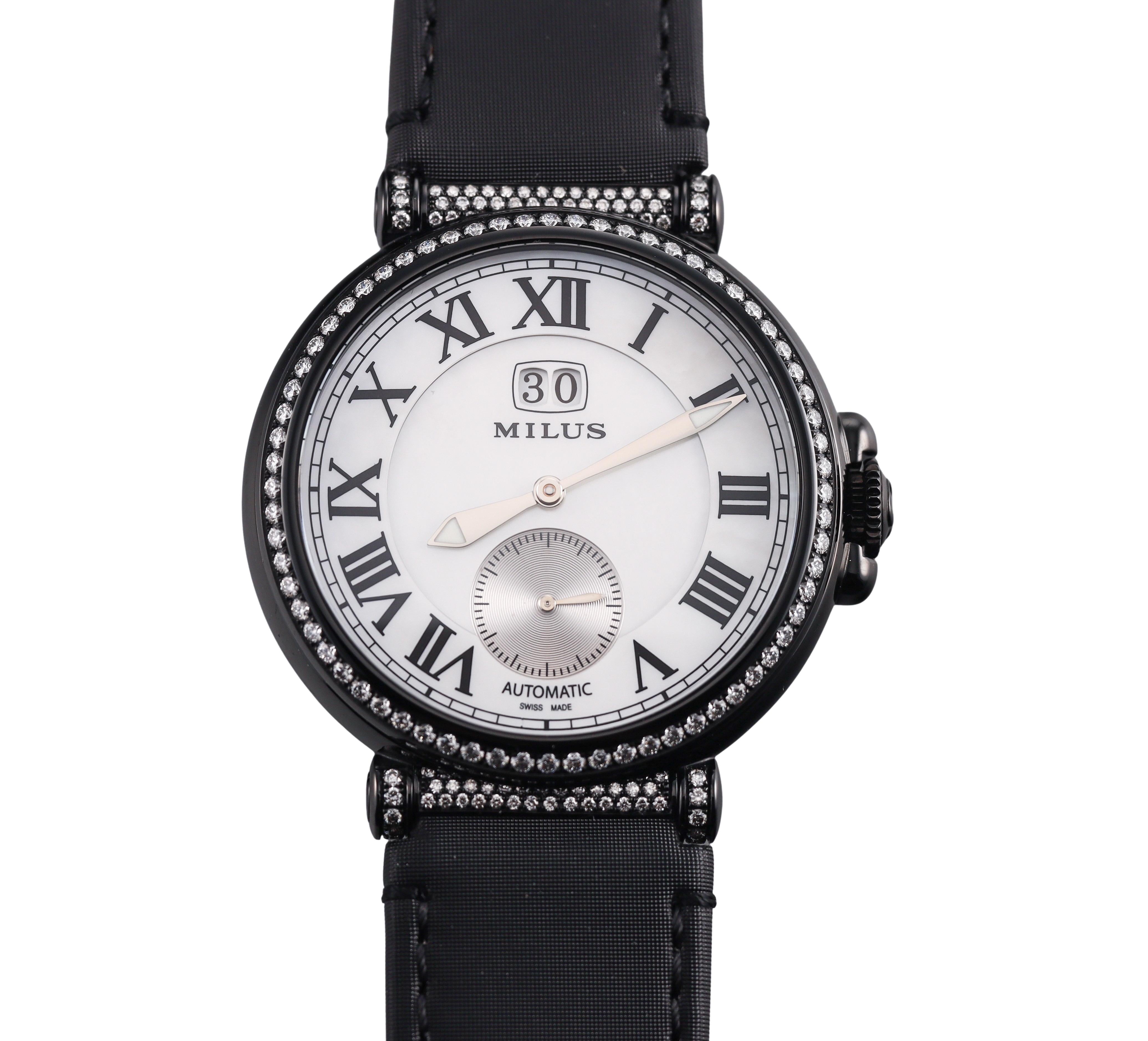 Milus Zetios Automatic Diamond MOP Watch ZET200F