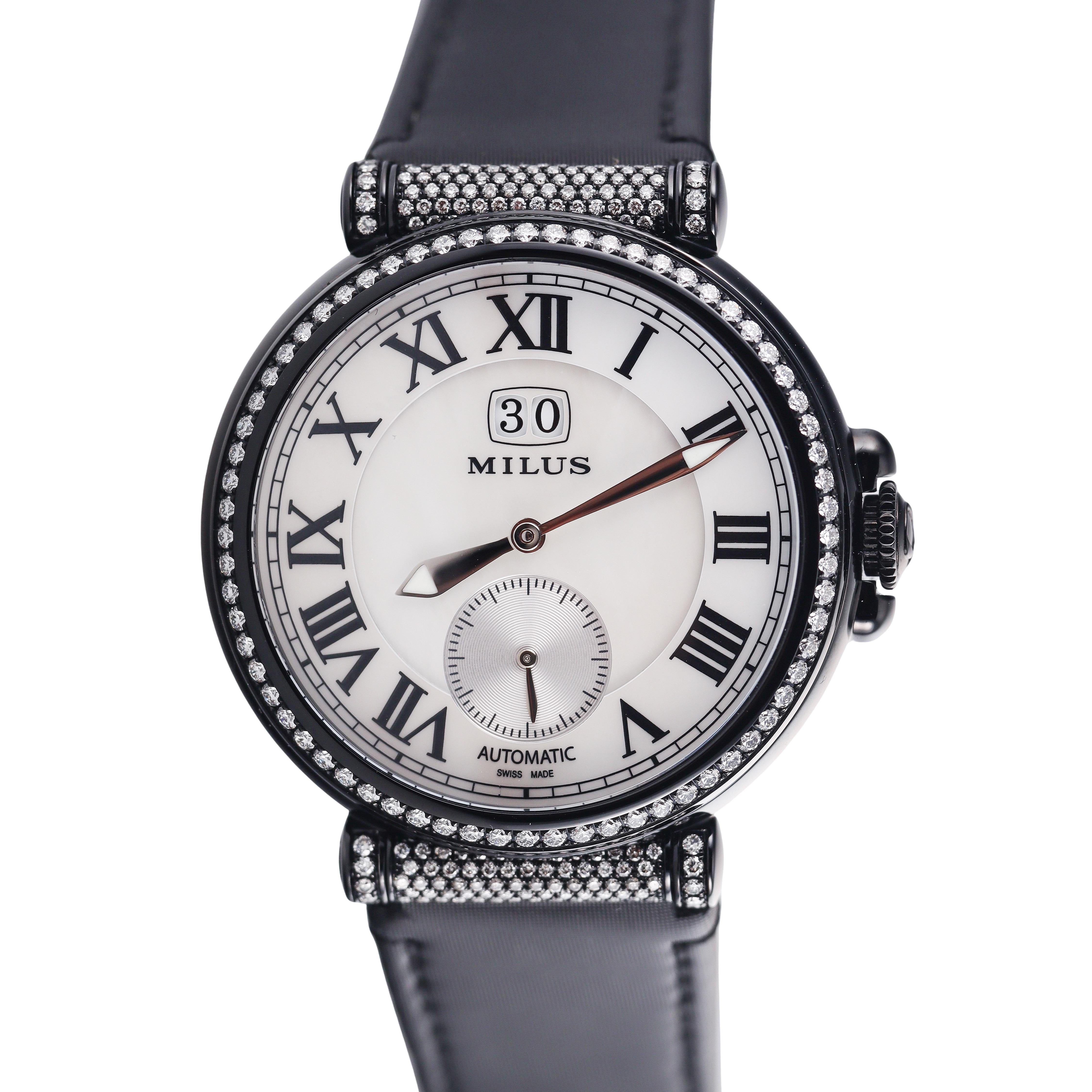 Milus Zetios Automatic Diamond MOP Watch ZET200F