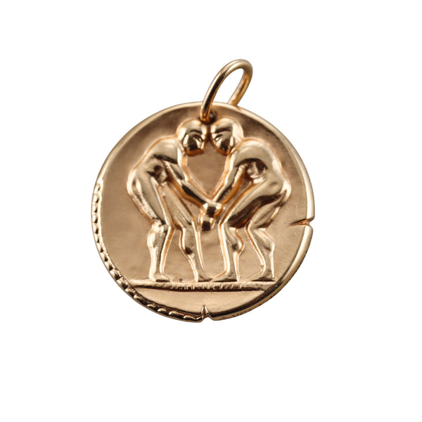 Van Cleef & Arpels Zodiaque Yellow Gold Zodiac Gemini Pendant