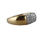 Mimi Milano Tam Tam Diamond Enamel Yellow Gold Ring