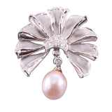 Zydo Diamond Pearl Gold Brooch Pin