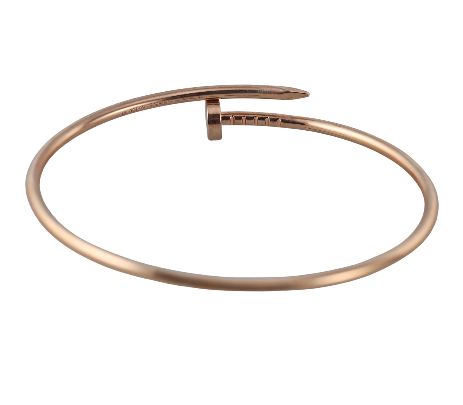Cartier Juste Un Clou Small Model Rose Gold Bracelet Size 18 Oak Gem