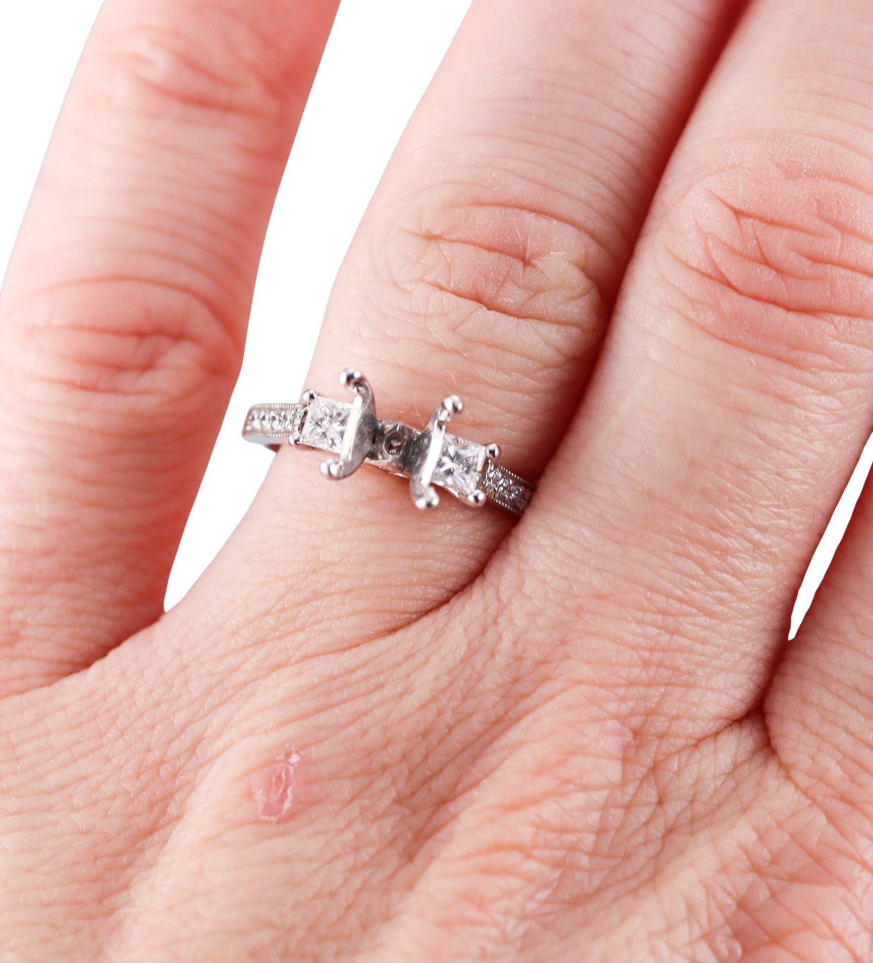 Scott Kay Platinum Engagement Ring Setting