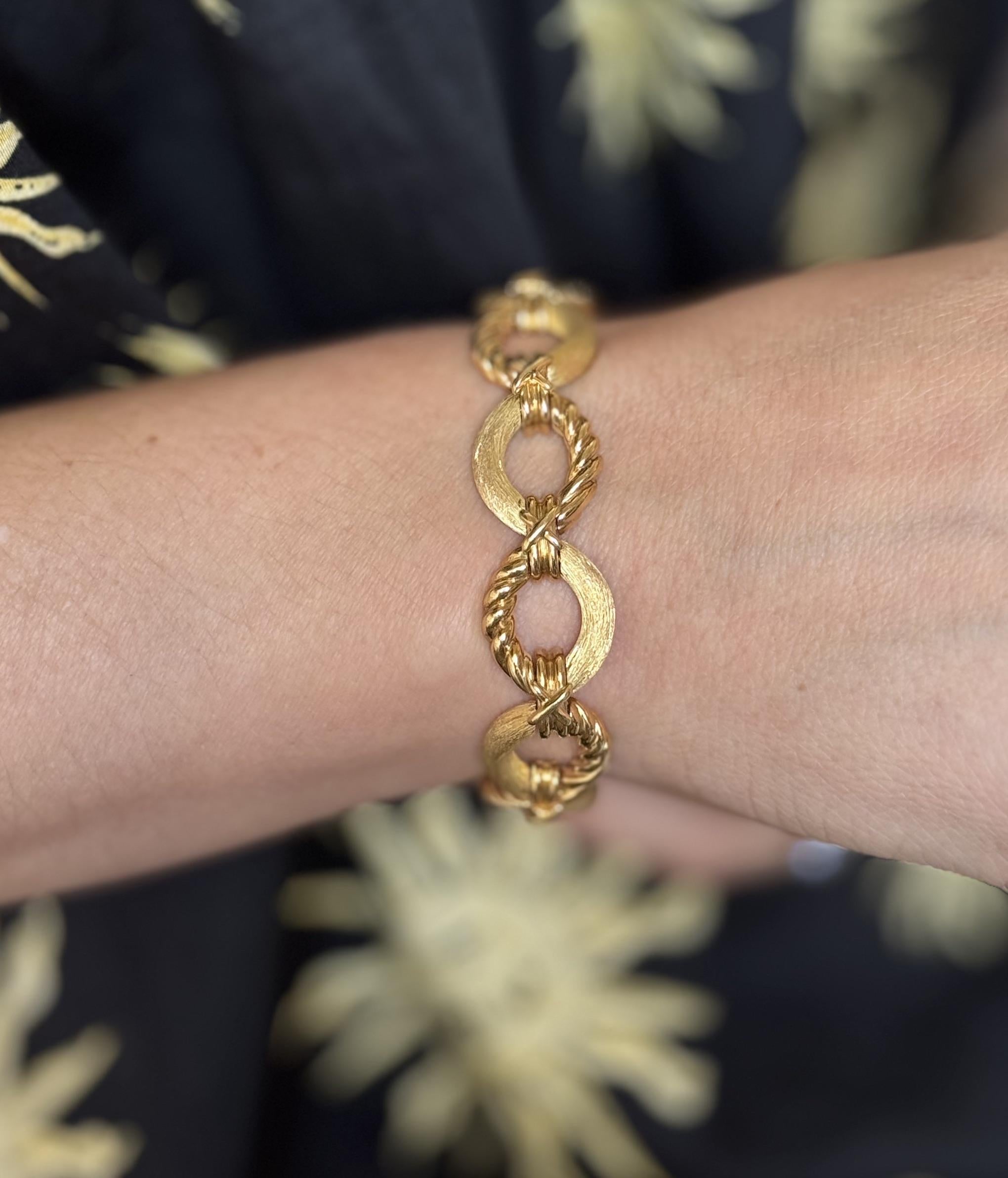 Tiffany & Co Schlumberger Gold Oval Link Bracelet