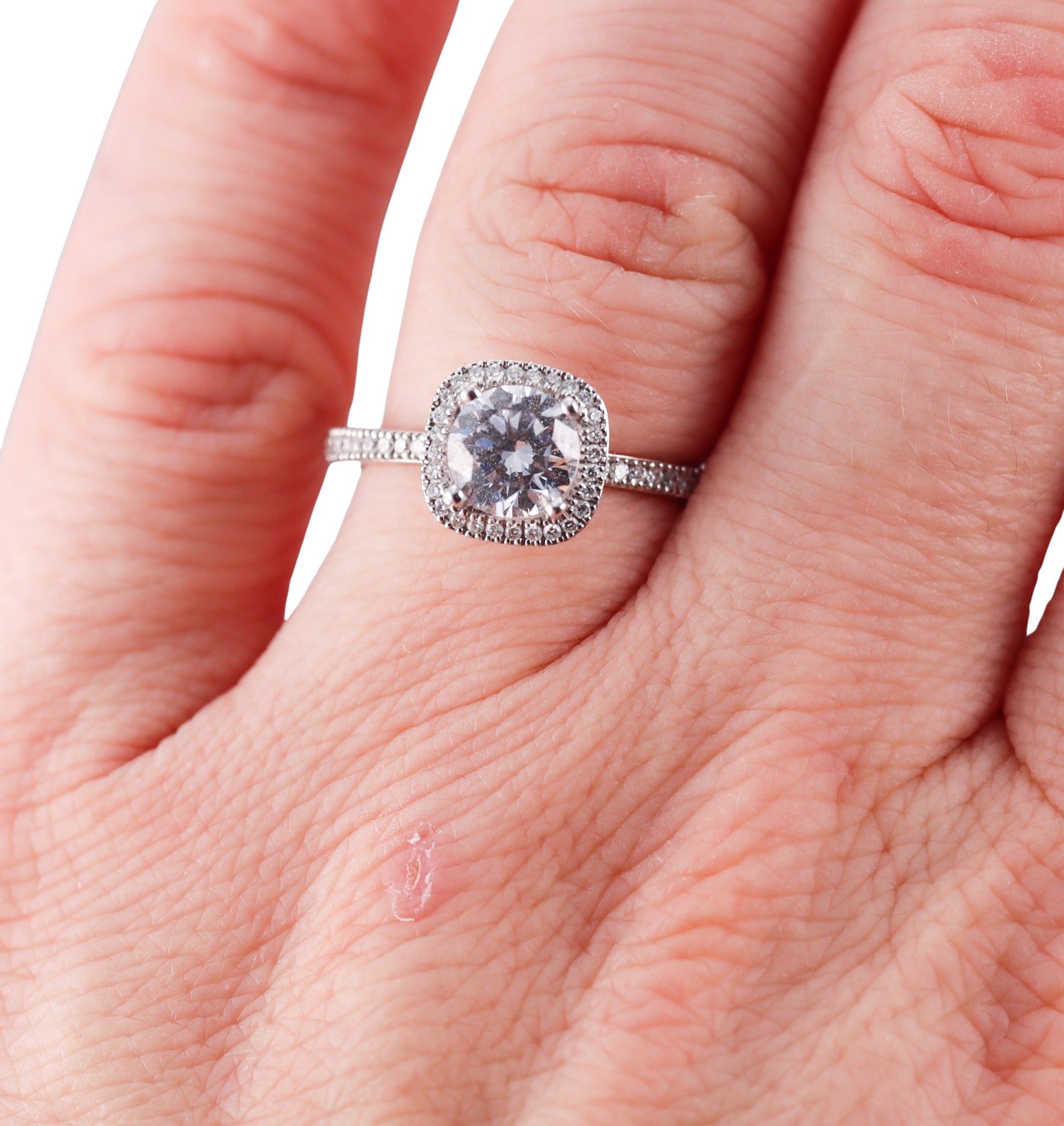 Simon G Gold Engagement Ring